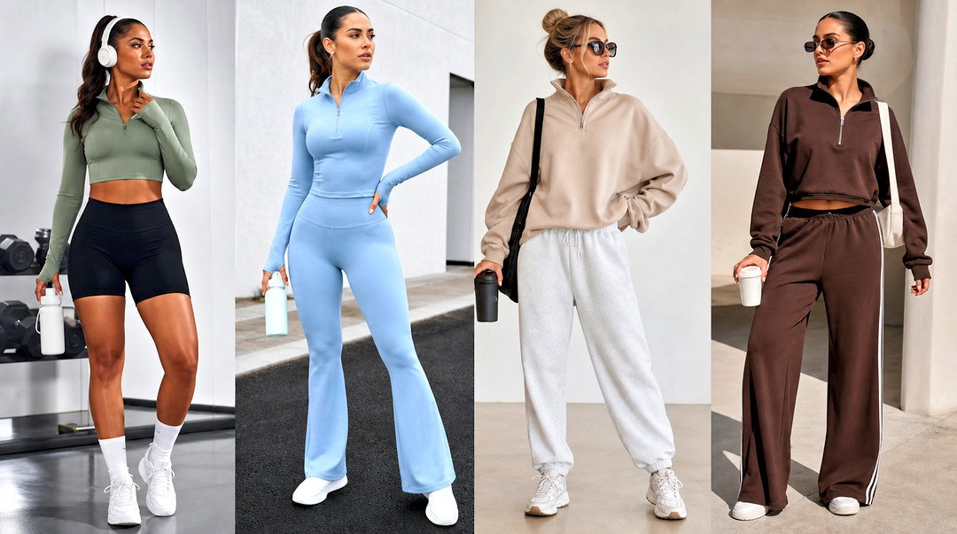 20 Half Zip Gym Top Outfit Ideas for Cool-Weather Workouts