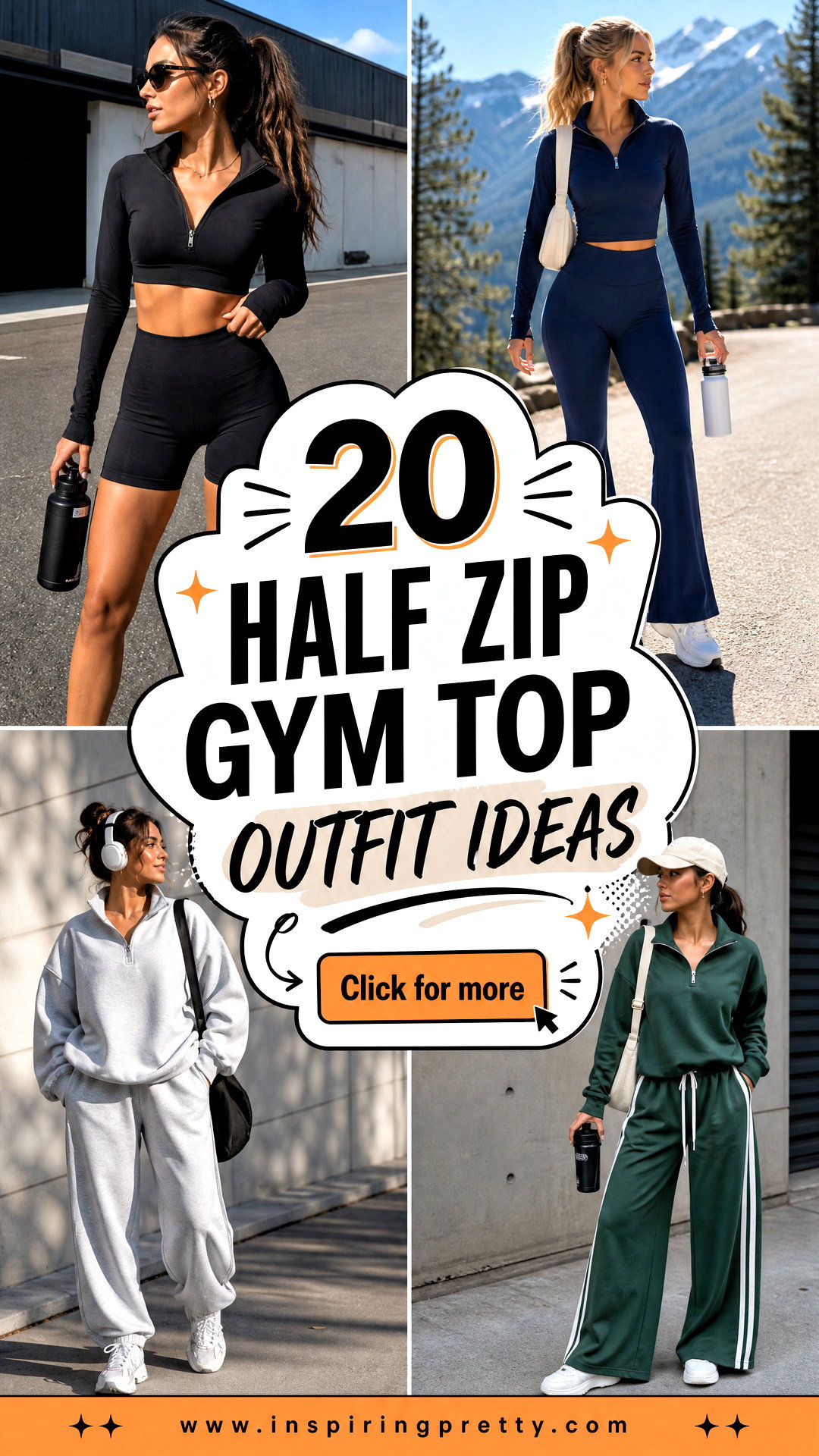 20 Half Zip Gym Top Outfit Ideas for Cool-Weather Workouts - 20 Half Zip Gym Top Outfit Ideas for Cool-Weather Workouts