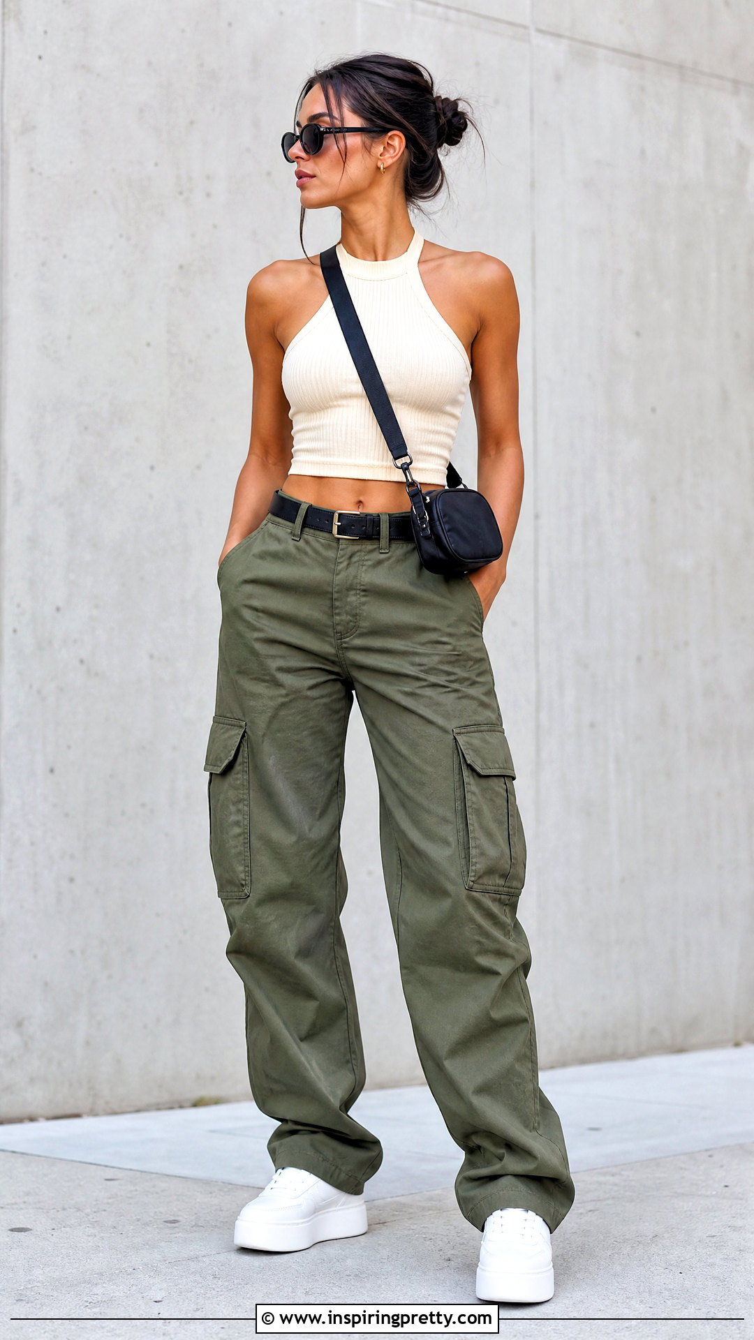 Halter Crop Top With Cargo Pants - 20 crop tops for rectangle body shapes