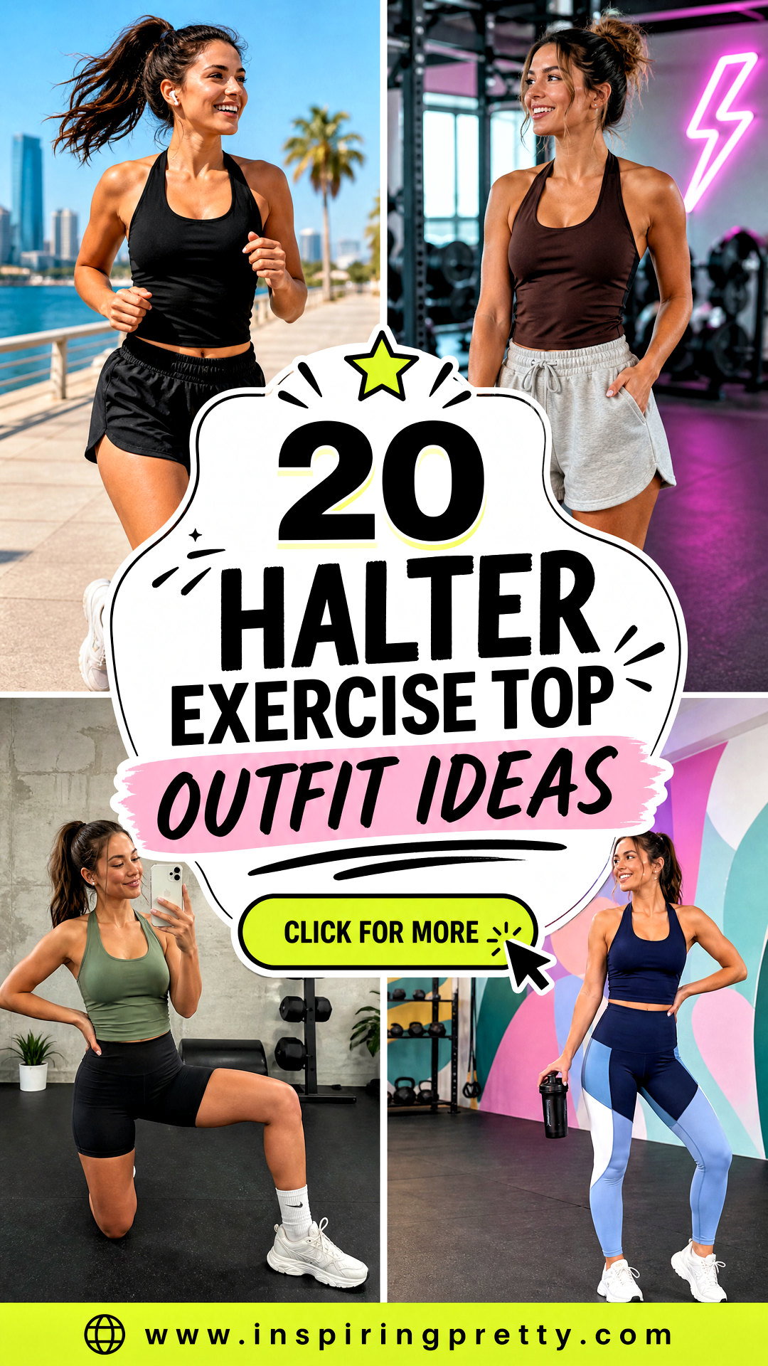 20 Halter Exercise Top Outfit Ideas for Stylish Workouts - 20 Halter Exercise Top Outfit Ideas for Stylish Workouts
