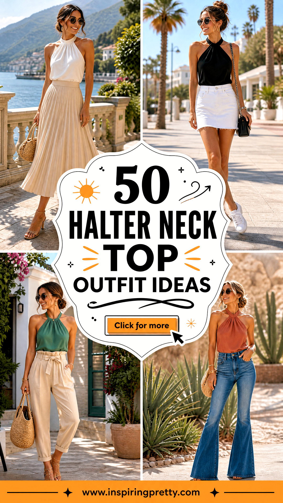 50 Halter Neck Top Outfit Ideas for Chic Summer Occasions - 50 Halter Neck Top Outfit Ideas for Chic Summer Occasions