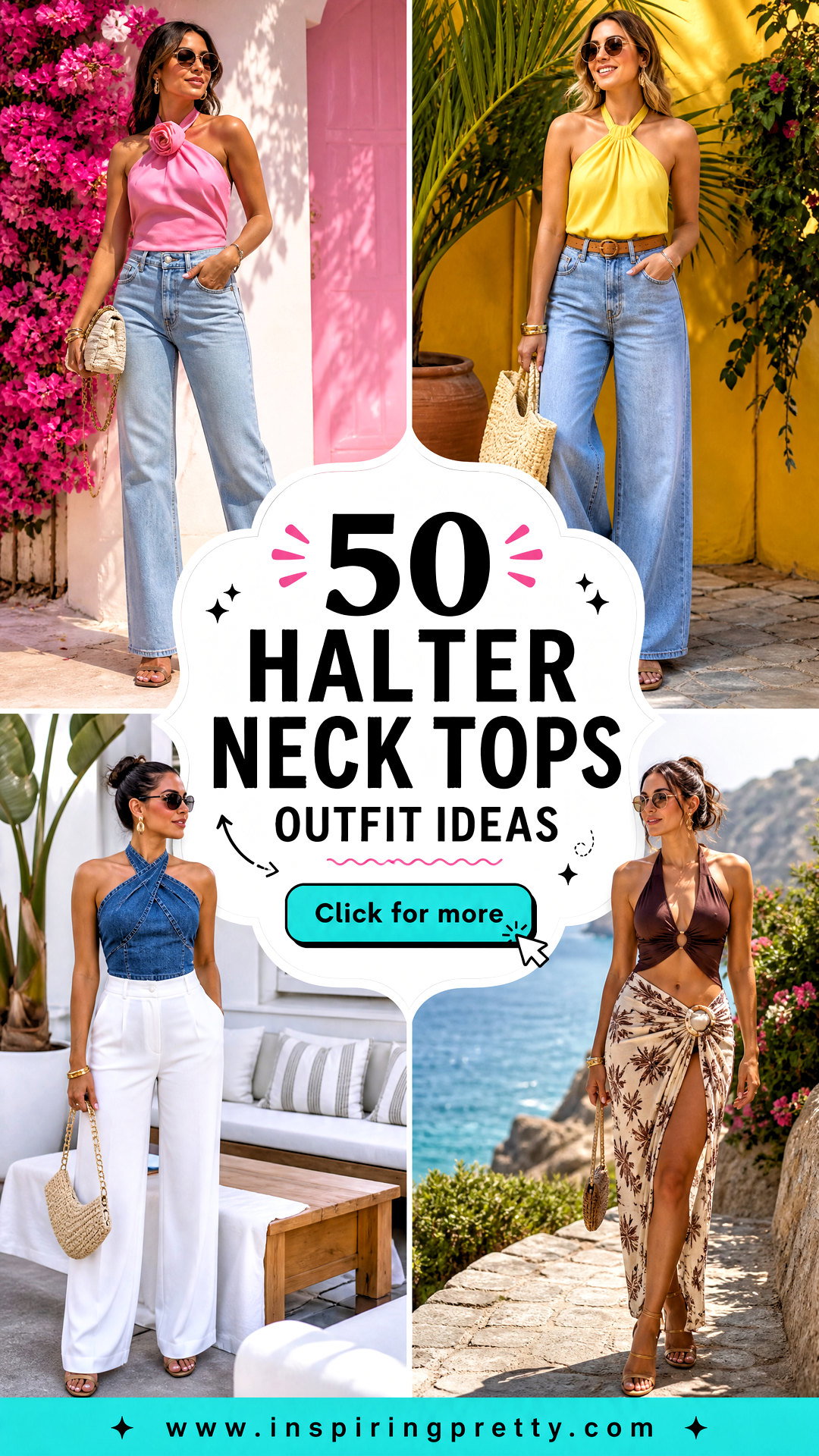 50 Halter Neck Tops Outfit Ideas for Stylish Summer Events - 50 Halter Neck Tops Outfit Ideas for Stylish Summer Events