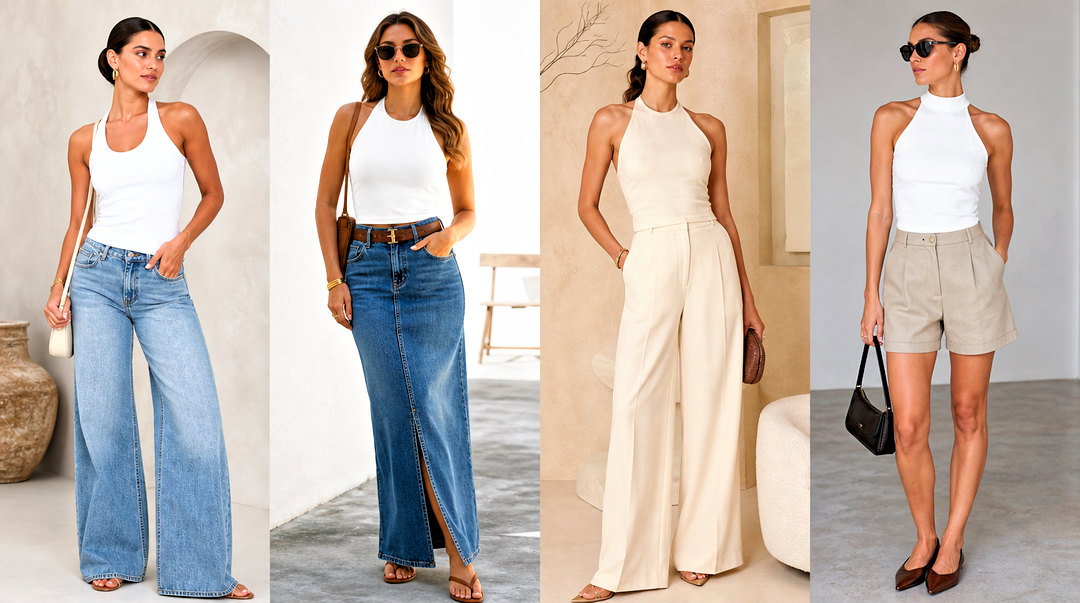 50 Halter Tank Top Outfit Ideas for Effortless Summer Style