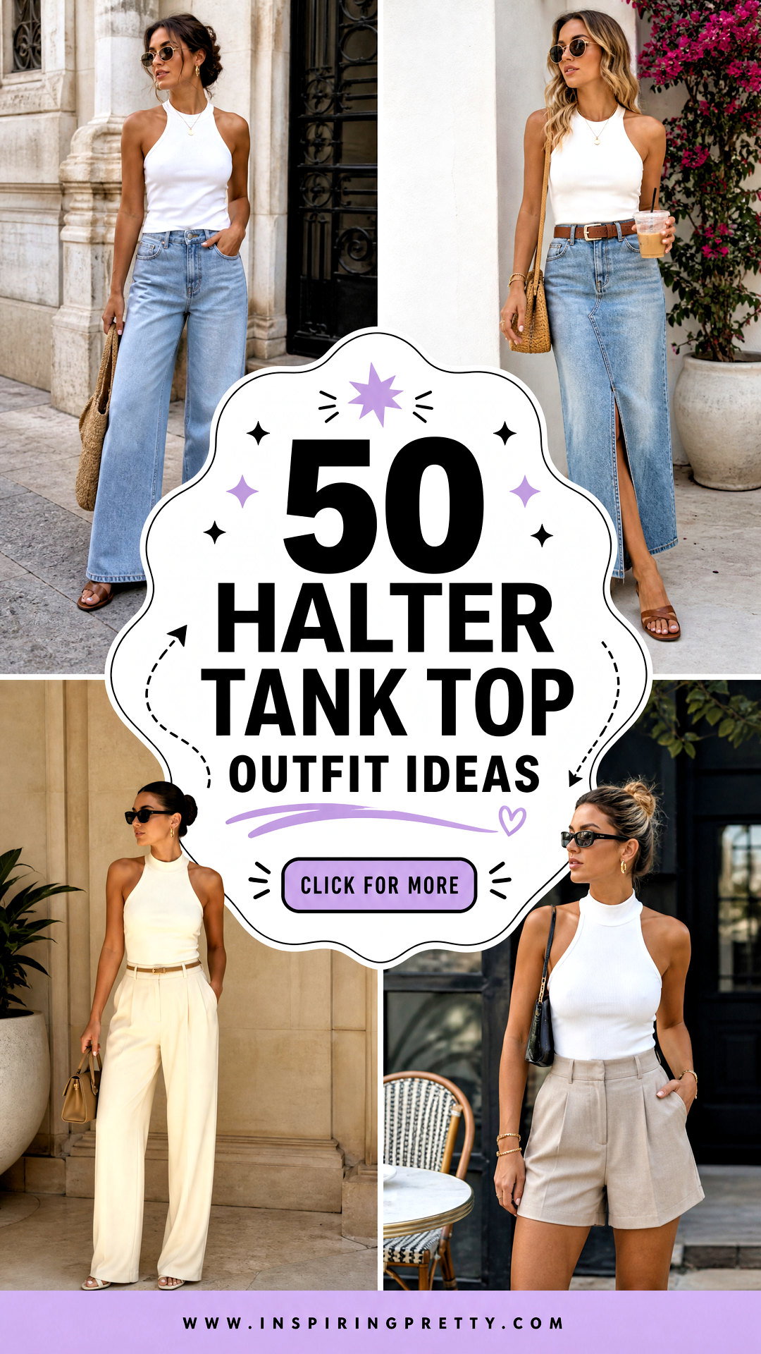 50 Halter Tank Top Outfit Ideas for Effortless Summer Style - 50 Halter Tank Top Outfit Ideas for Effortless Summer Style