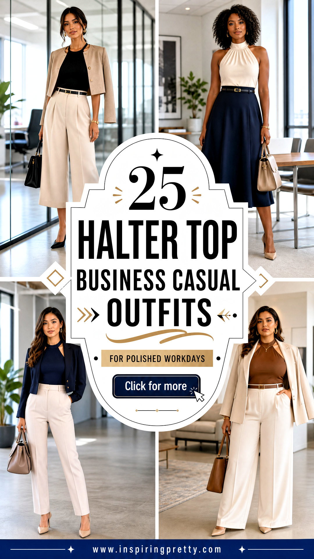 25 Halter Top Business Casual Outfits for Polished Workdays - 25 Halter Top Business Casual Outfits for Polished Workdays