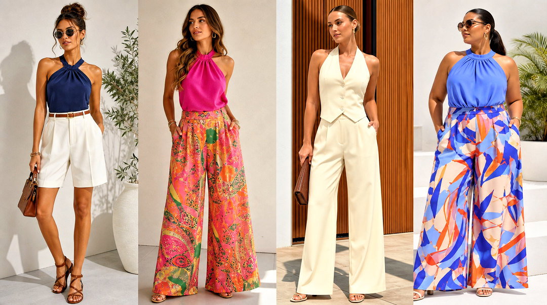 50 Halter Top Outfit Ideas for Chic Effortless Summer Looks