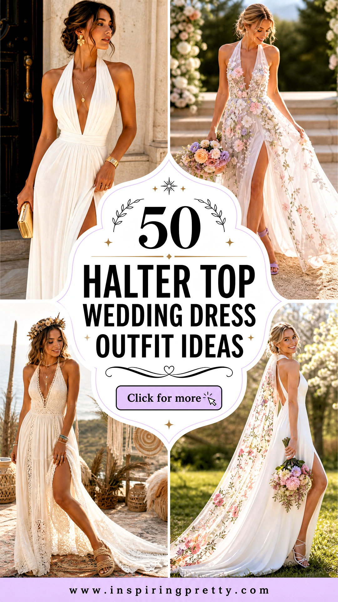50 Halter Top Wedding Dress Outfit Ideas for Modern Brides - 50 Halter Top Wedding Dress Outfit Ideas for Modern Brides