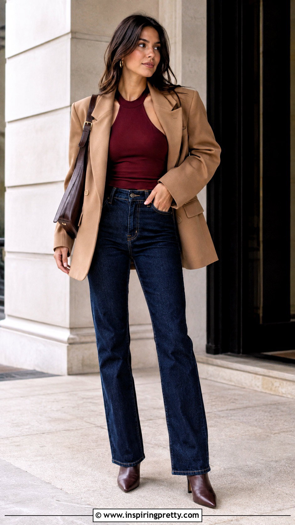 Halter Top With Blazer And Dark Jeans - 50 top halter outfits