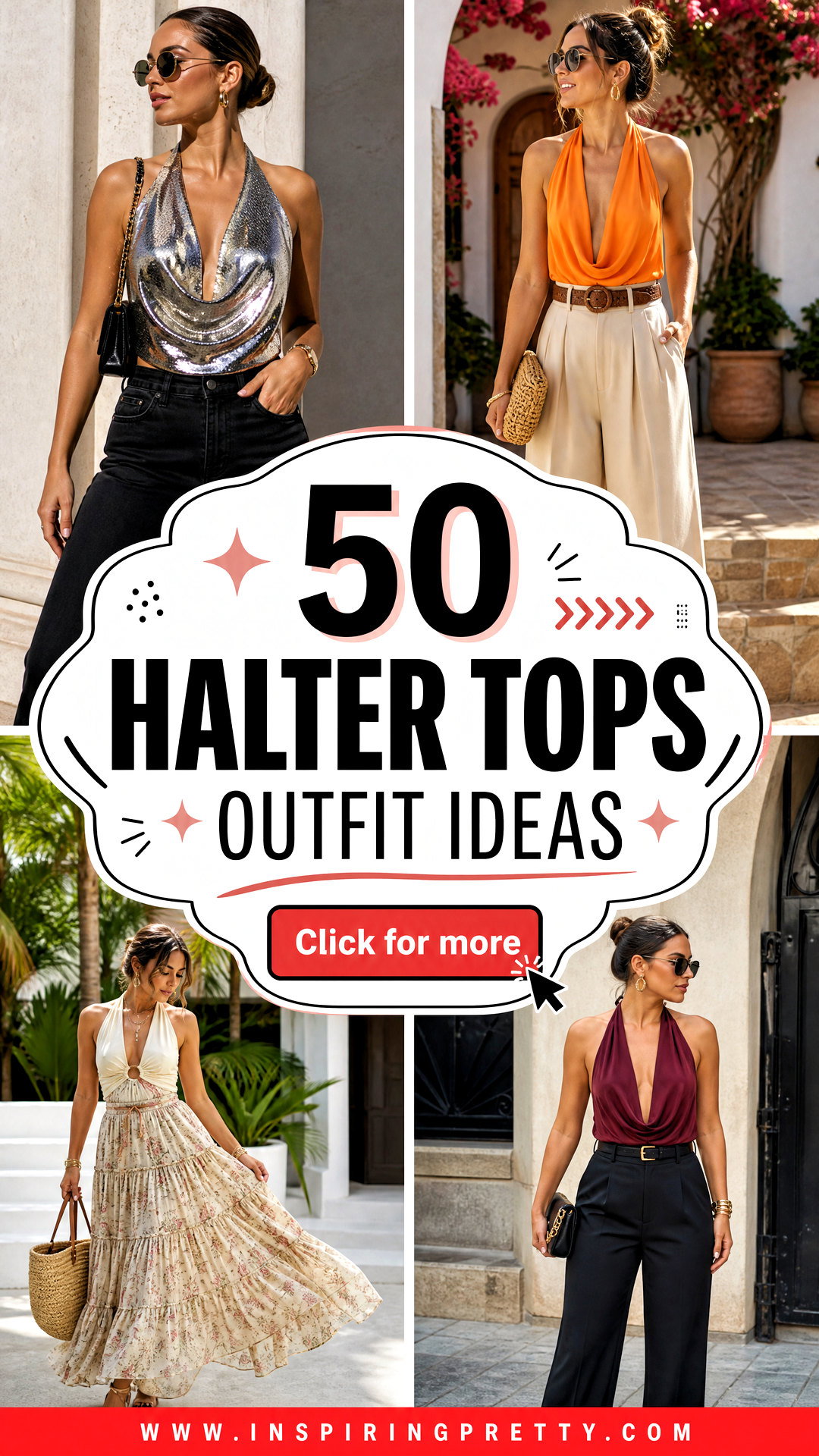 50 Halter Tops Outfit Ideas for Chic Warm-Weather Style - 50 Halter Tops Outfit Ideas for Chic Warm-Weather Style