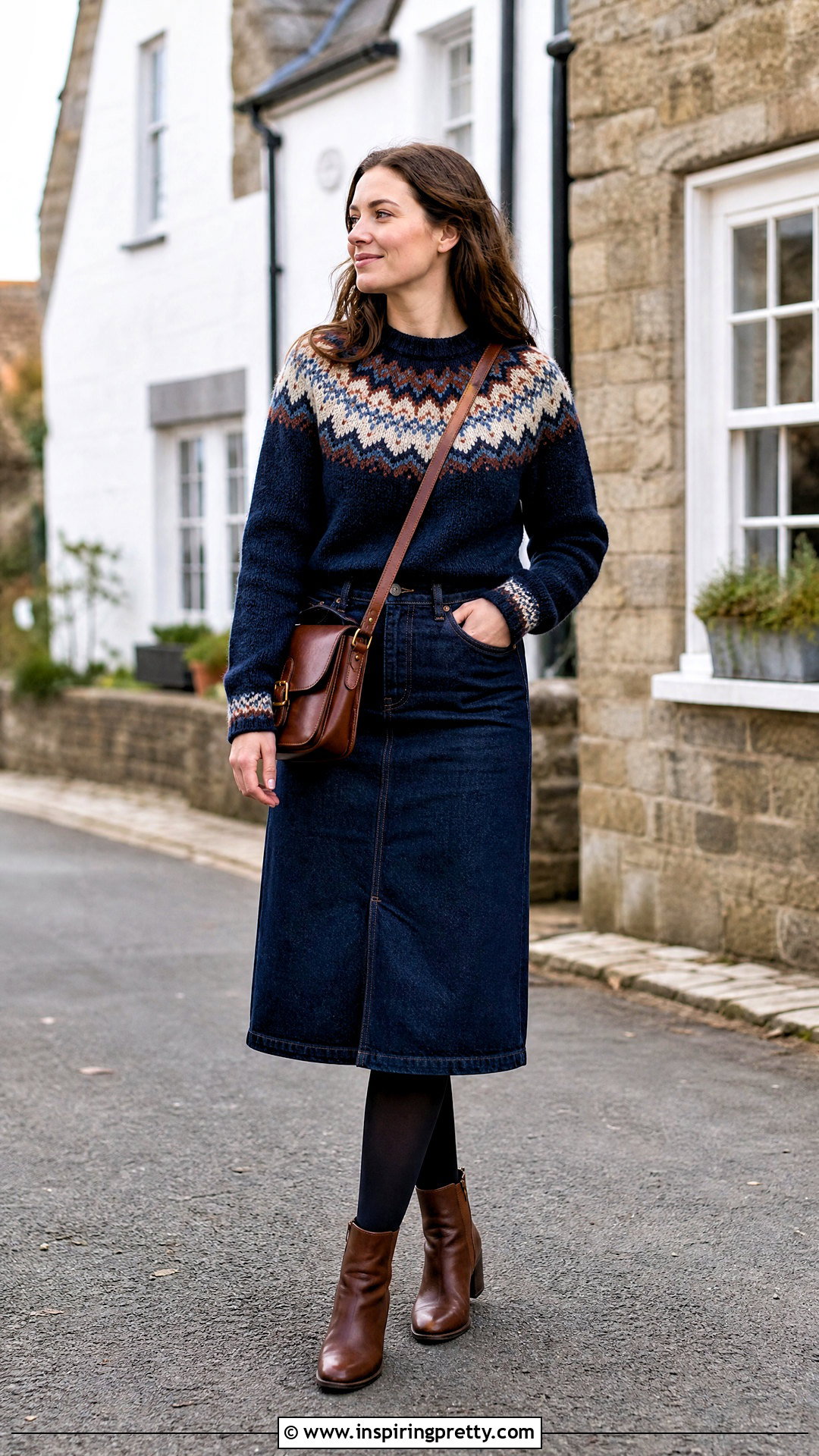 Handmade Fair Isle Woolen Top Outfit - 50 woolen tops for women handmade ideas