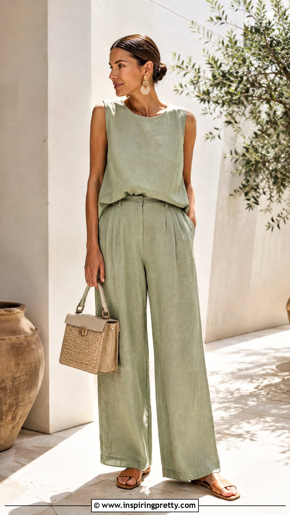 Handmade Linen Top With Matching Trousers - 50 handmade tops outfit ideas