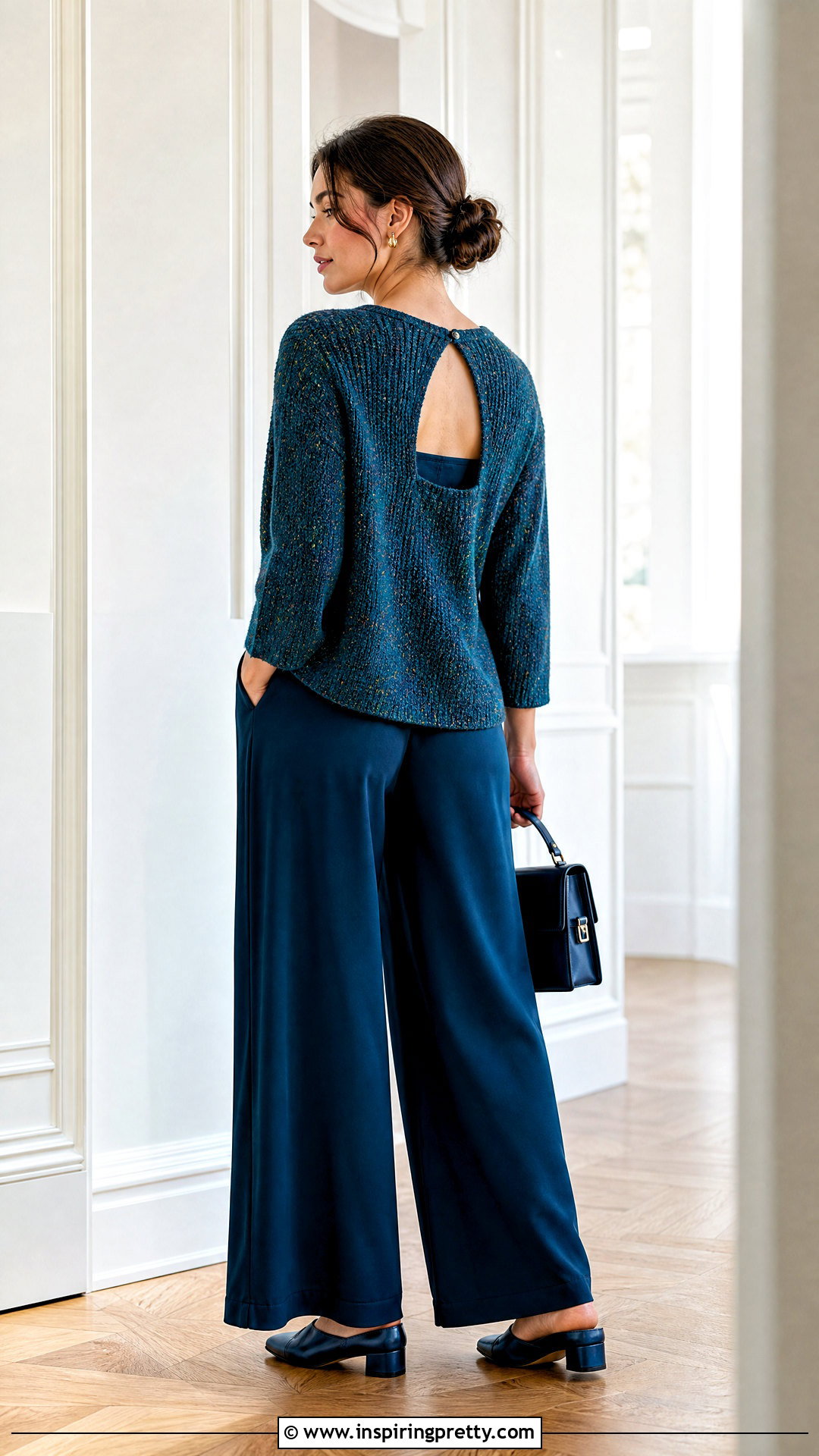 Handmade Open Back Woolen Top Outfit - 50 woolen tops for women handmade ideas