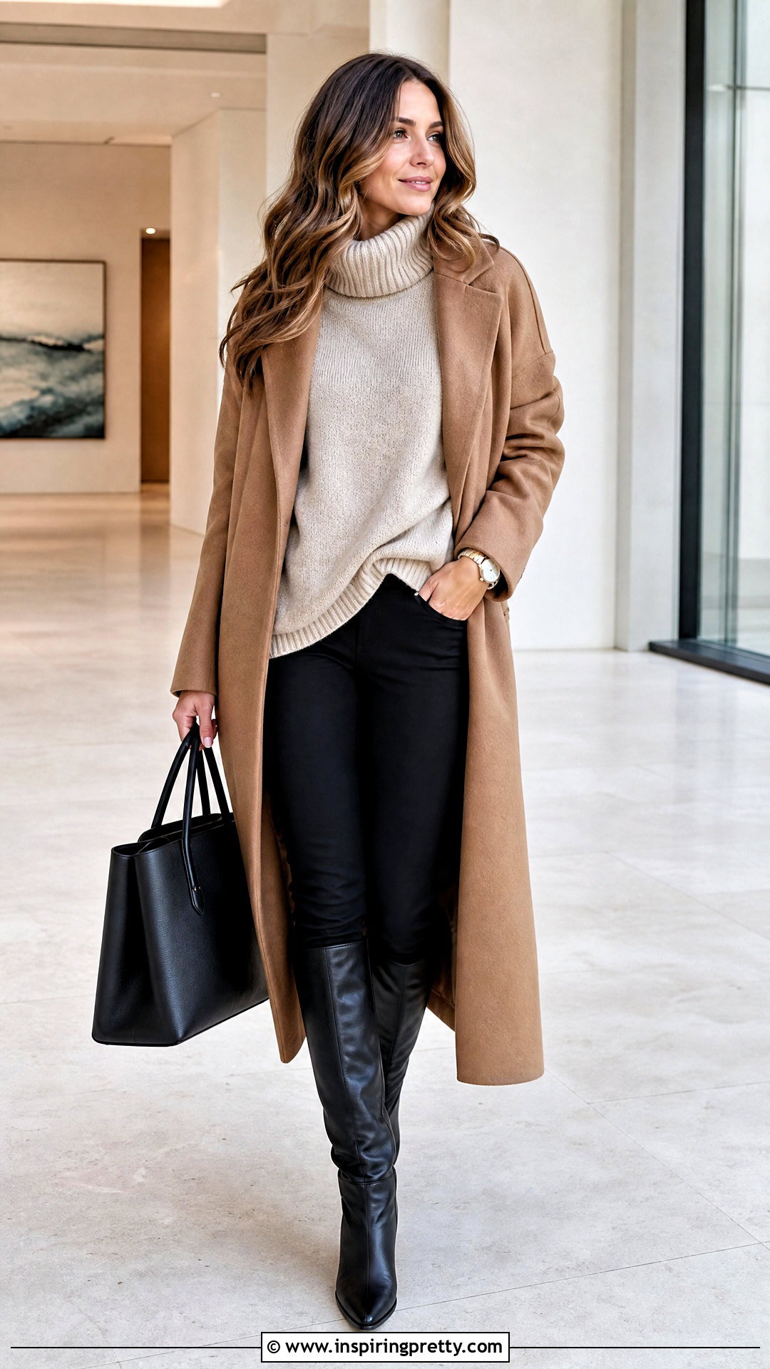 Handmade Oversized Turtleneck Woolen Top Outfit - 50 woolen tops for women handmade ideas