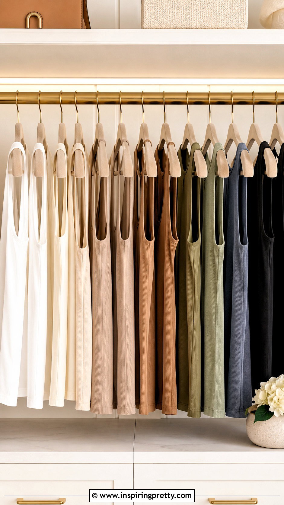 Hang Tank Tops On Velvet Hangers - how to store tank tops how to organize (25 ways)