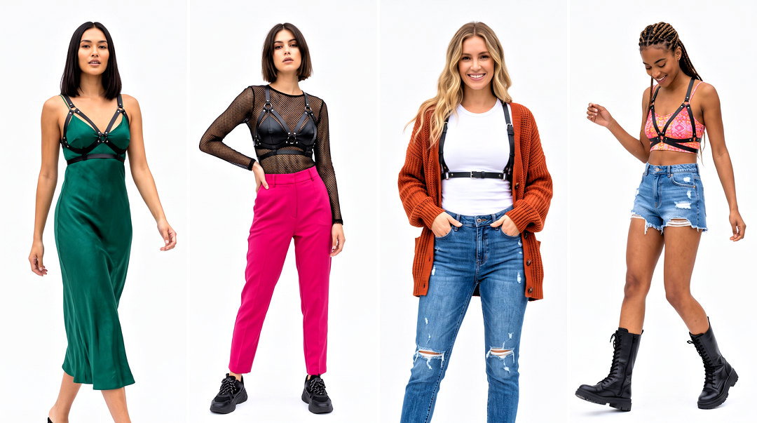 20 Harness Bra Top Outfit Ideas for Bold Festival Style