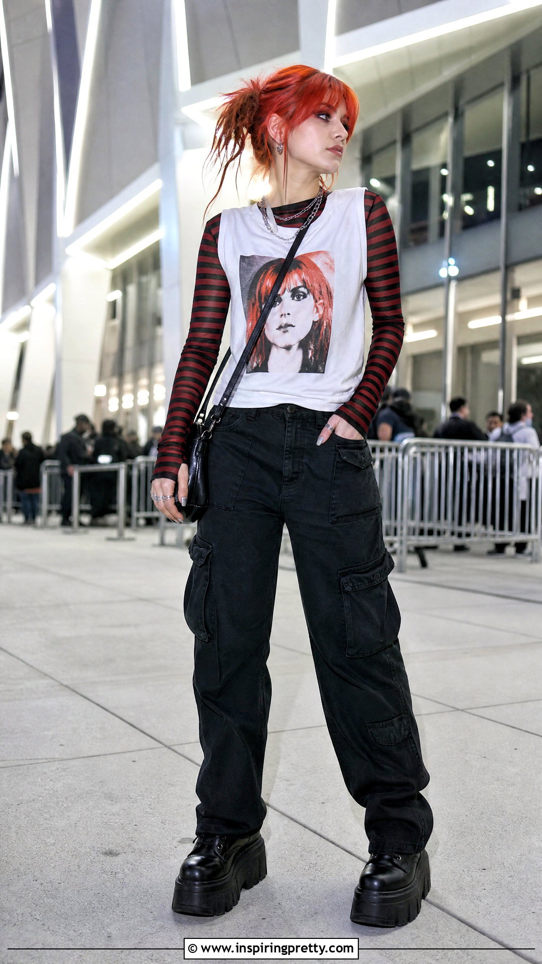 Hayley Williams Tank Top With Layered Mesh Top - 25 hayley williams tank tops