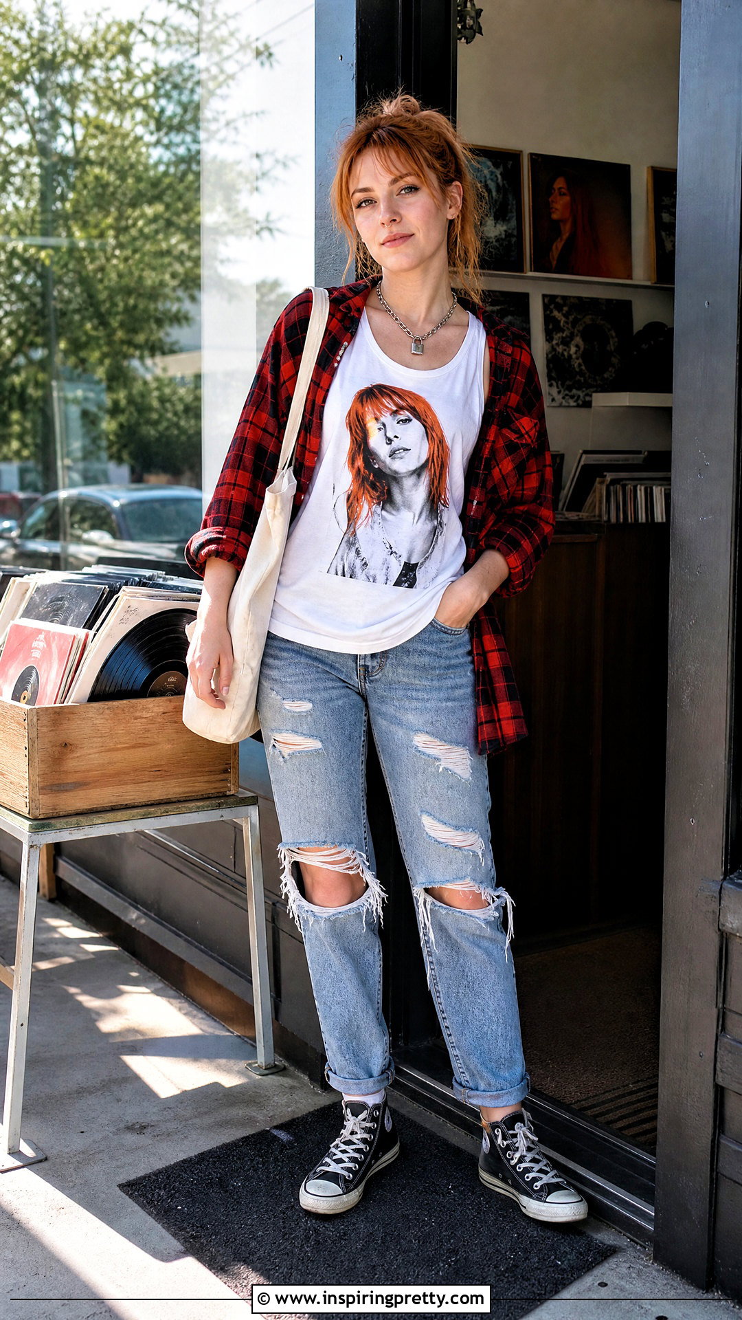 Hayley Williams Tank Top With Oversized Flannel - 25 hayley williams tank tops