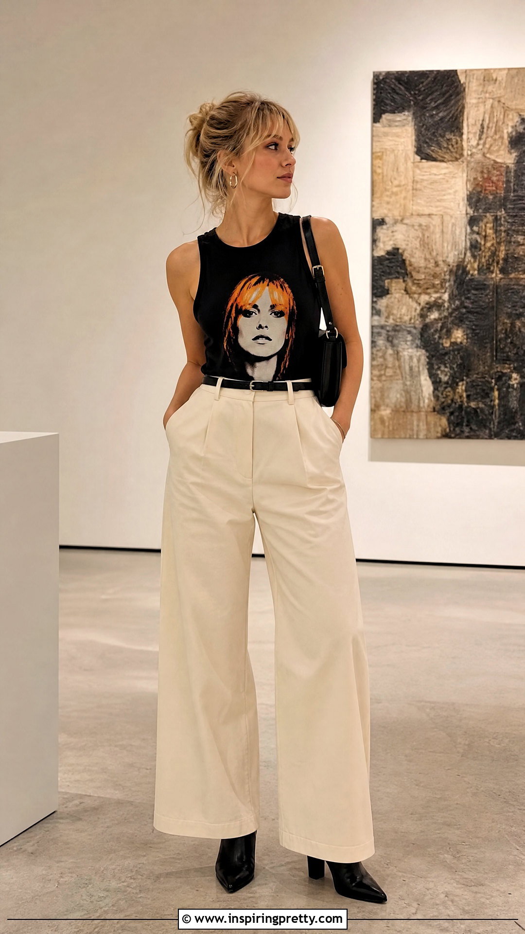 Hayley Williams Tank Top With Wide Leg Trousers - 25 hayley williams tank tops