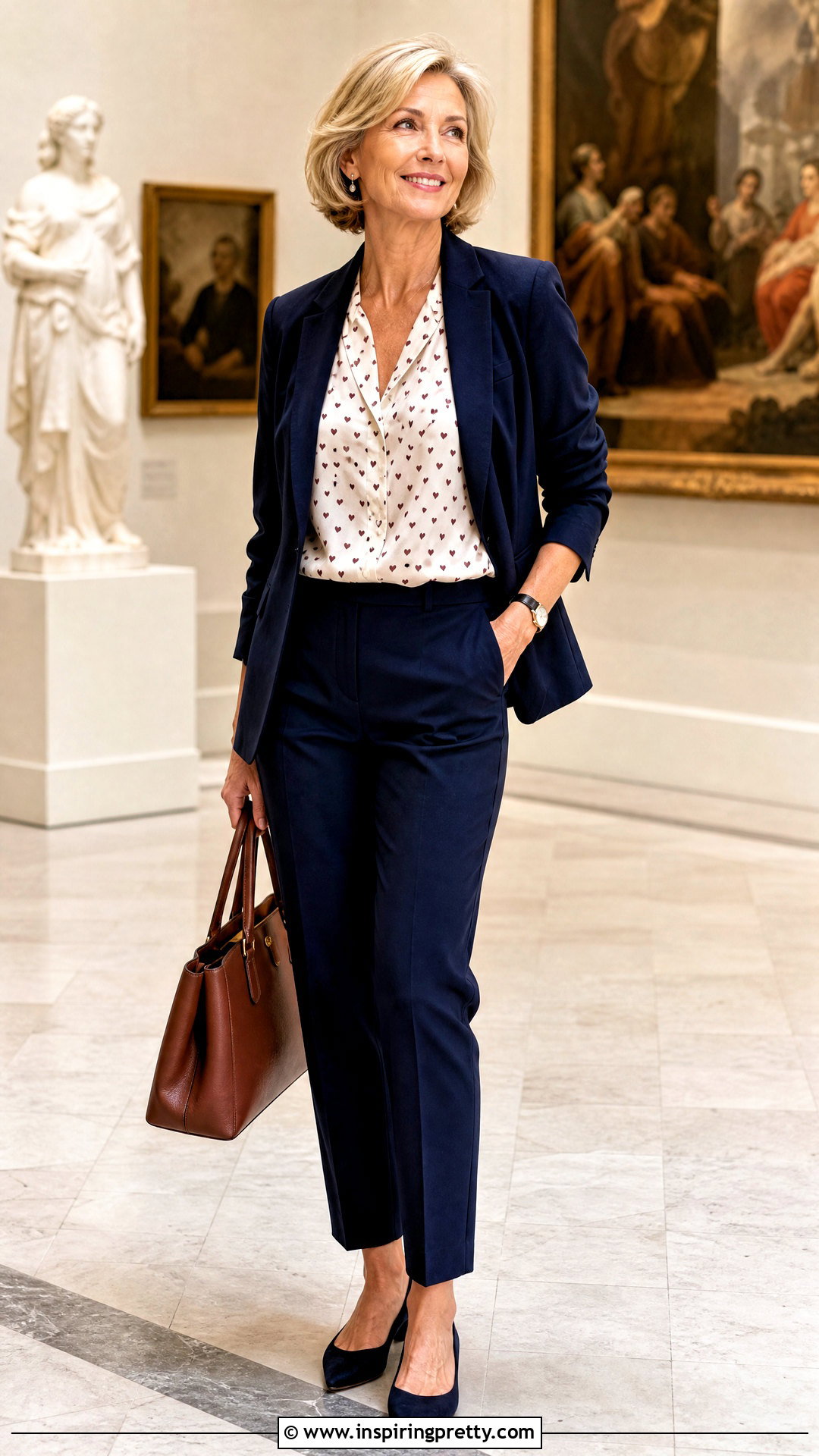 Heart Blouse With Trousers For Women Over - 50 heart top outfit ideas