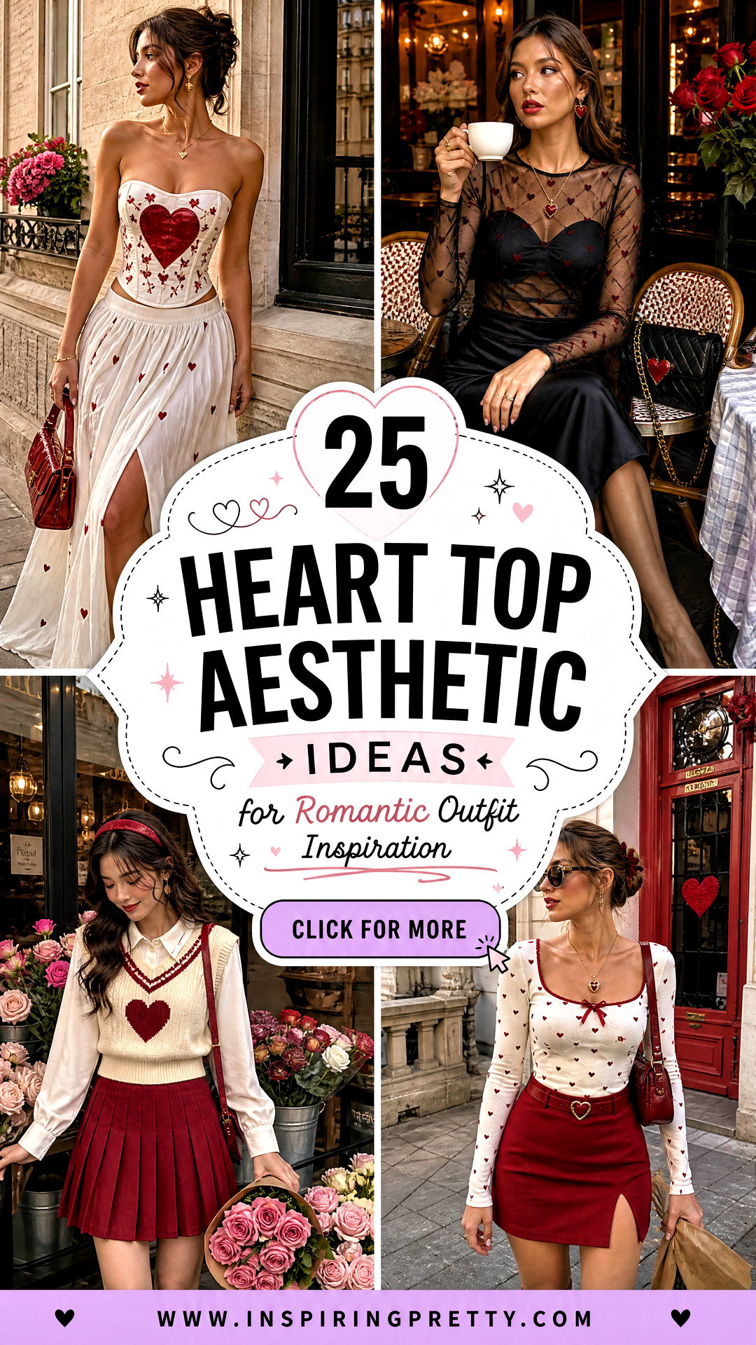 25 Heart Top Aesthetic Ideas for Romantic Outfit Inspiration - 25 Heart Top Aesthetic Ideas for Romantic Outfit Inspiration