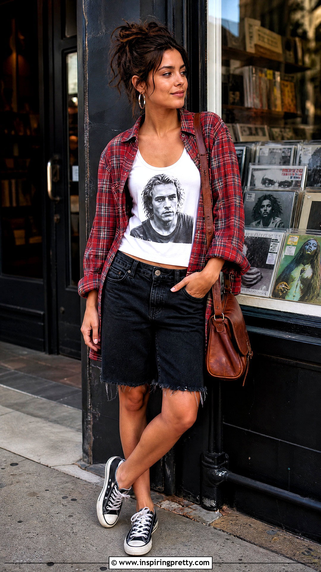 Heath Ledger Tank Top With Cutoff Shorts And Flannel - 25 Heath Ledger Tank Top outfit ideas