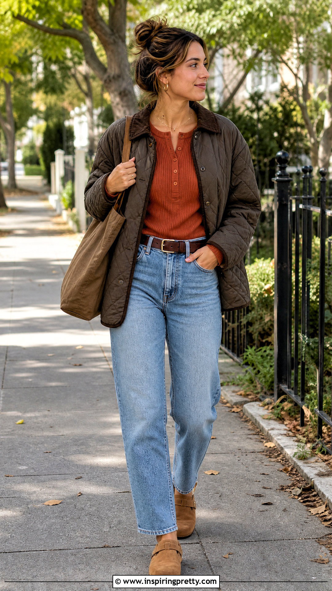 Henley Top And Relaxed Jeans Outfit - 50 top styles