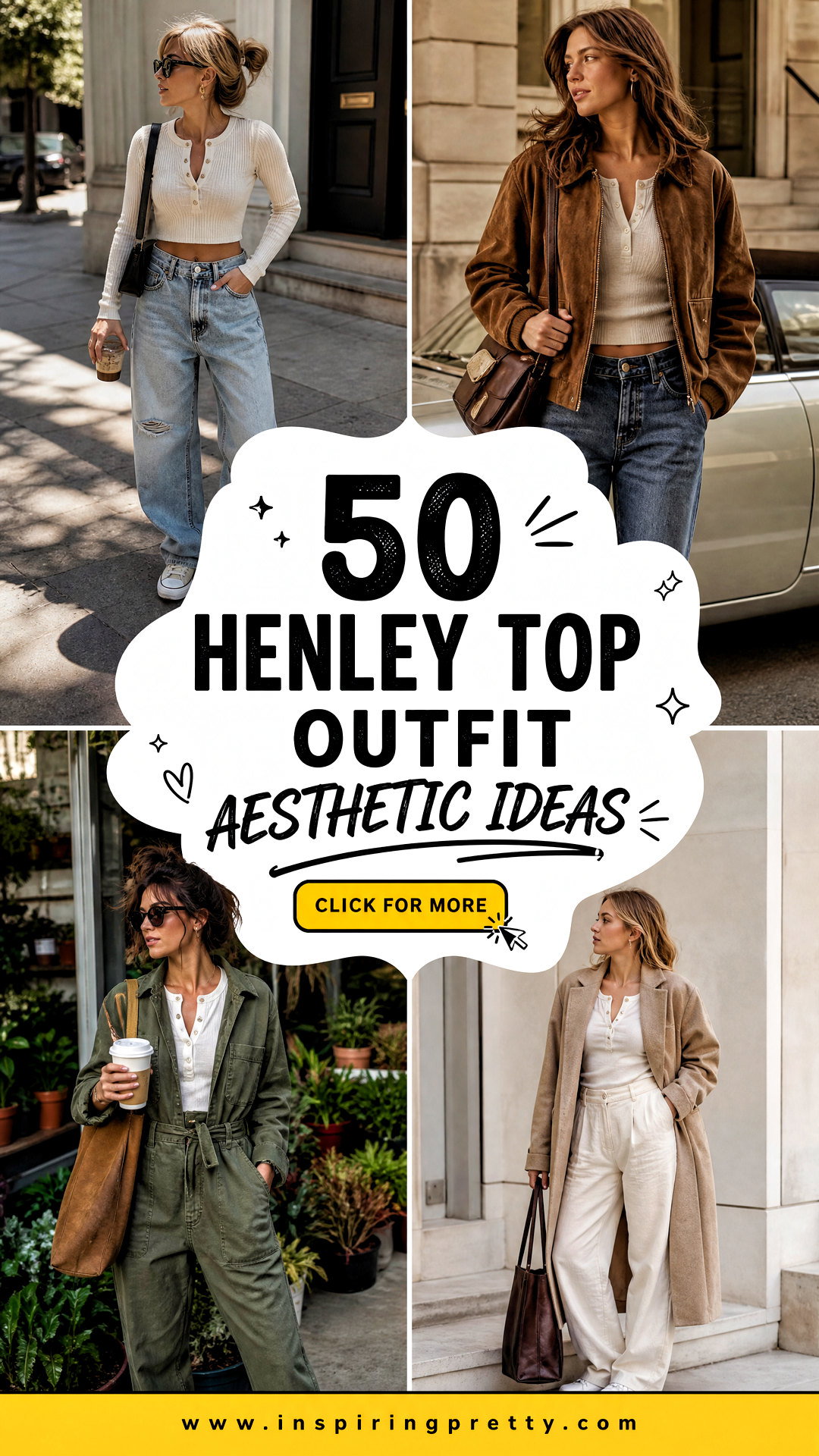 50 Henley Top Outfit Aesthetic Ideas for Cozy-Girl Style - 50 Henley Top Outfit Aesthetic Ideas for Cozy-Girl Style