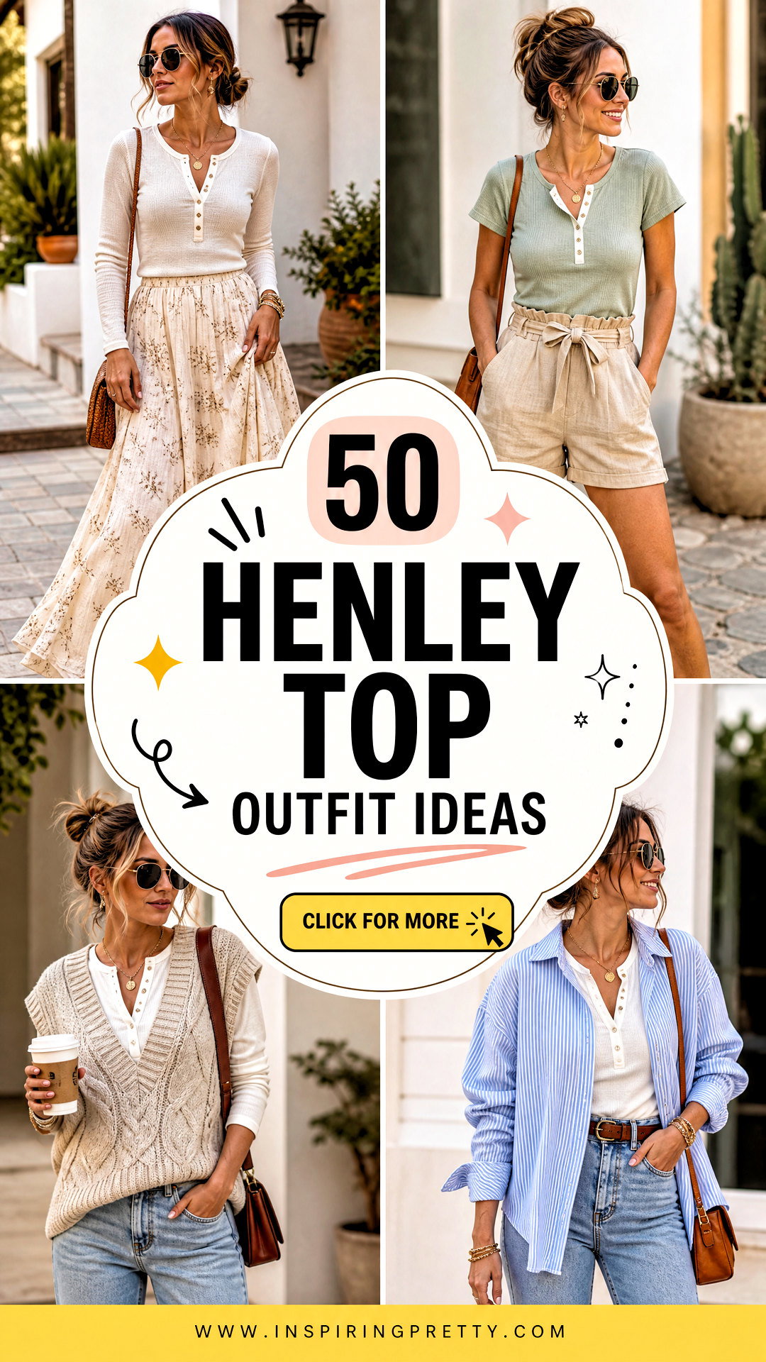50 Henley Top Outfit Ideas for Easy Polished Everyday Style - 50 Henley Top Outfit Ideas for Easy, Polished Everyday Style