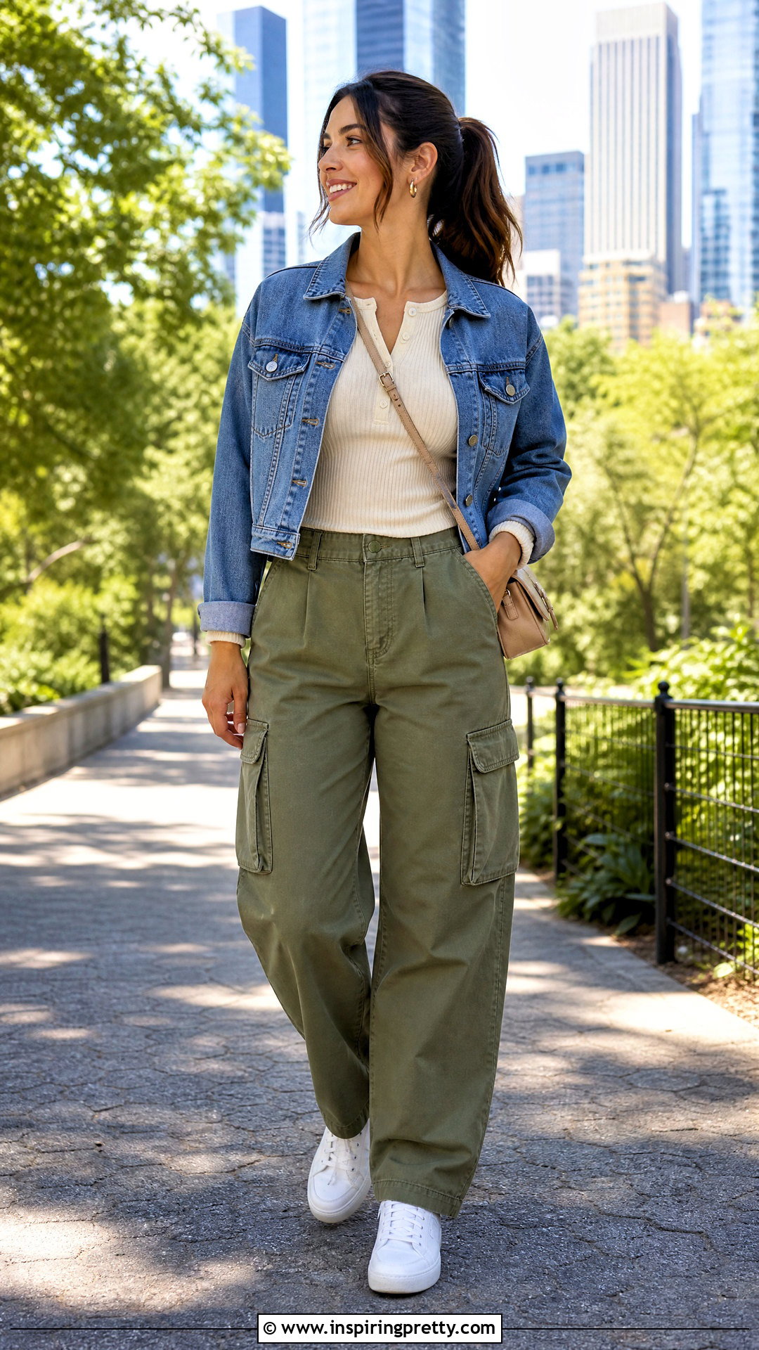 Henley Top With Cargo Pants - 25 Types Of Shirt Tops outfit ideas