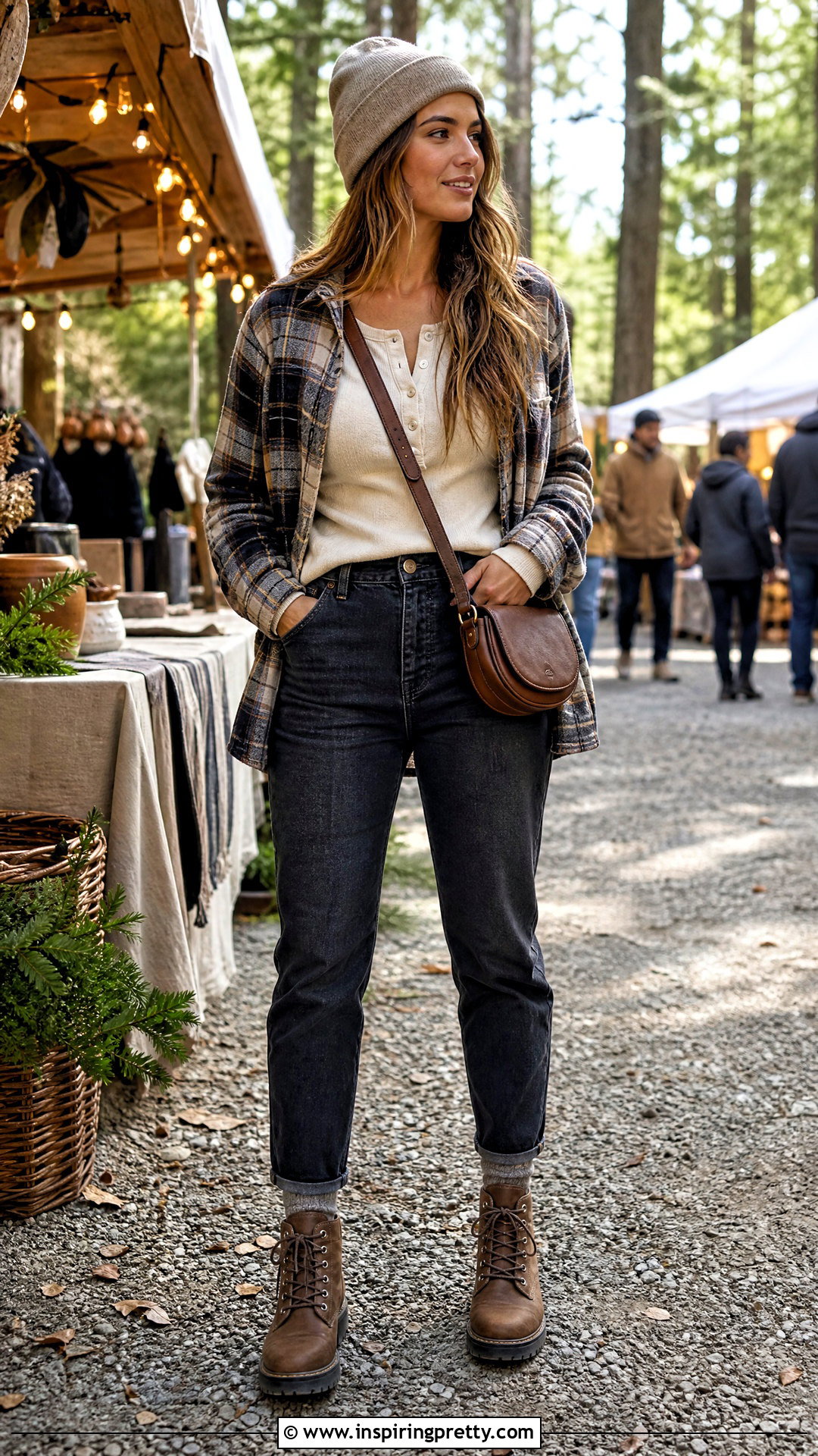 Henley Top With an Overshirt - 50 Henley Top Outfit Aesthetic Ideas