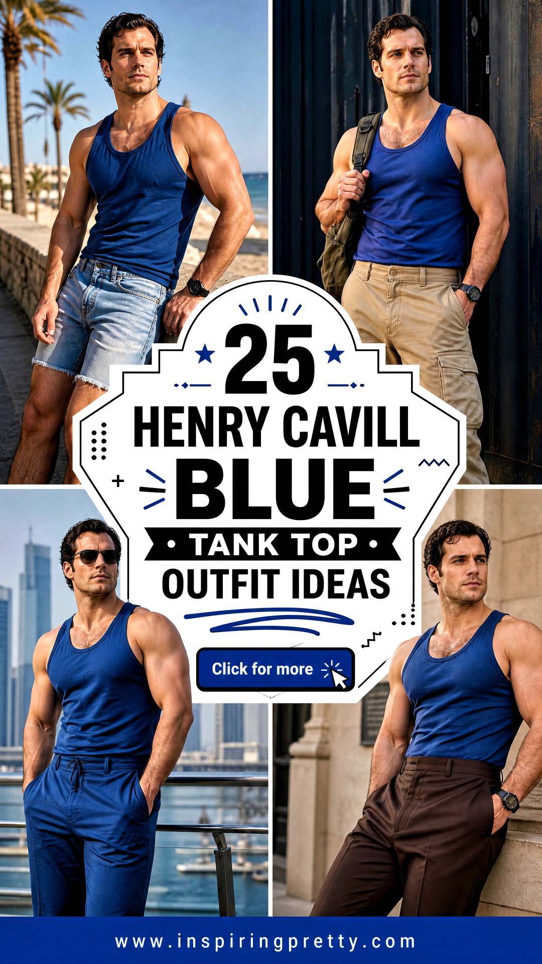 25 Henry Cavill Blue Tank Top Outfit Ideas for Iconic Gym Style - 25 Henry Cavill Blue Tank Top Outfit Ideas for Iconic Gym Style