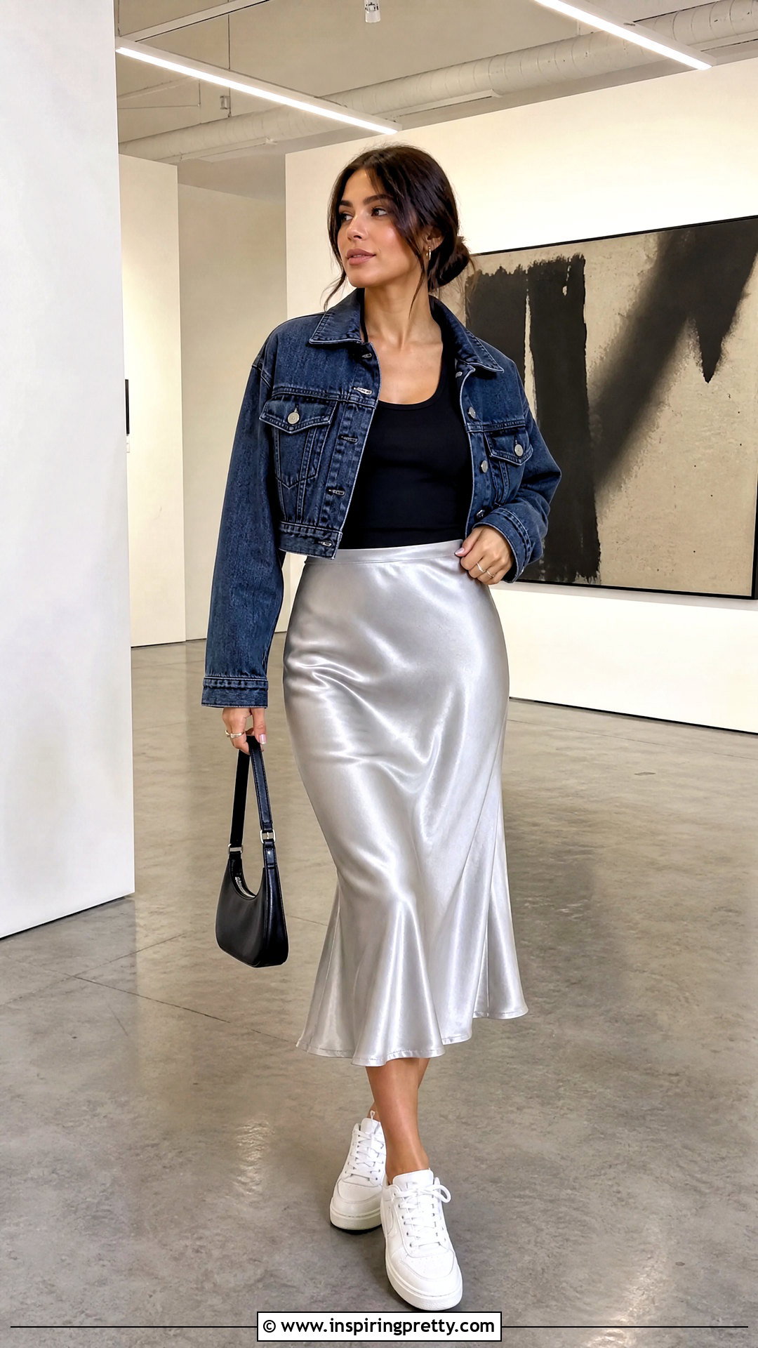 Heron Preston Tank Top With Satin Midi Skirt - 20 Heron Preston Tank Top outfit ideas