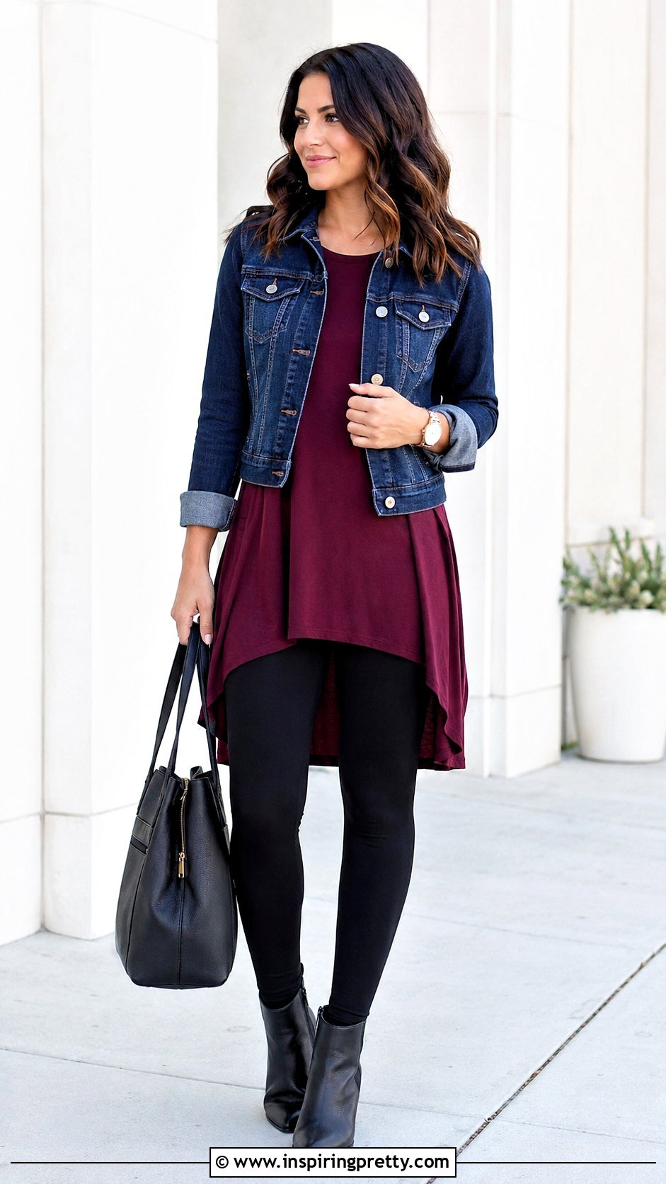 Hi Lo Top With Black Leggings Outfit - 25 Hi Lo Top outfit ideas