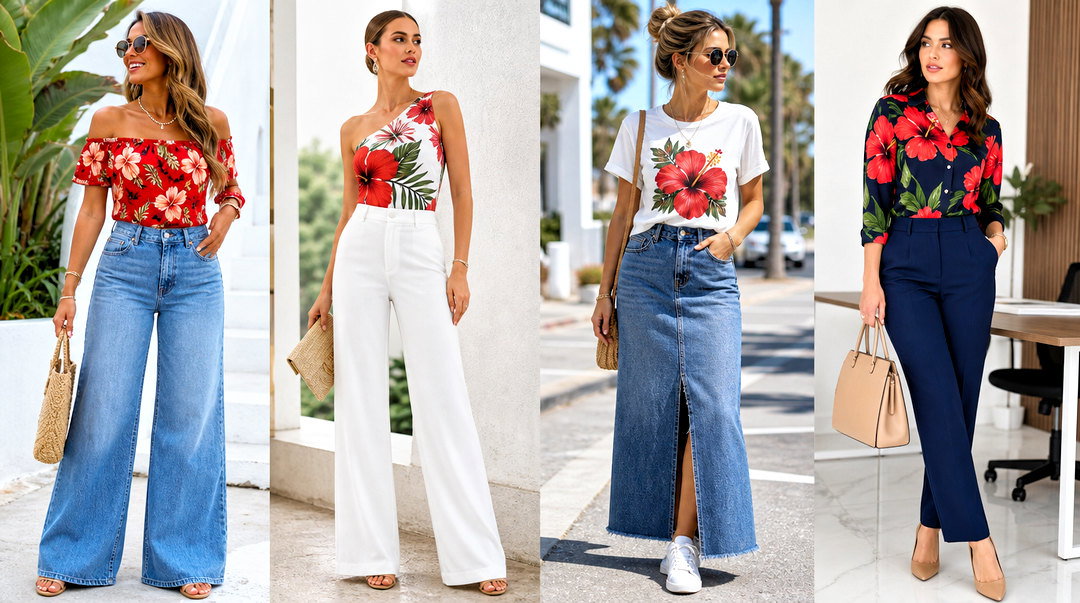 50 Hibiscus Tops for Tropical Summer Outfits and Vacation Style