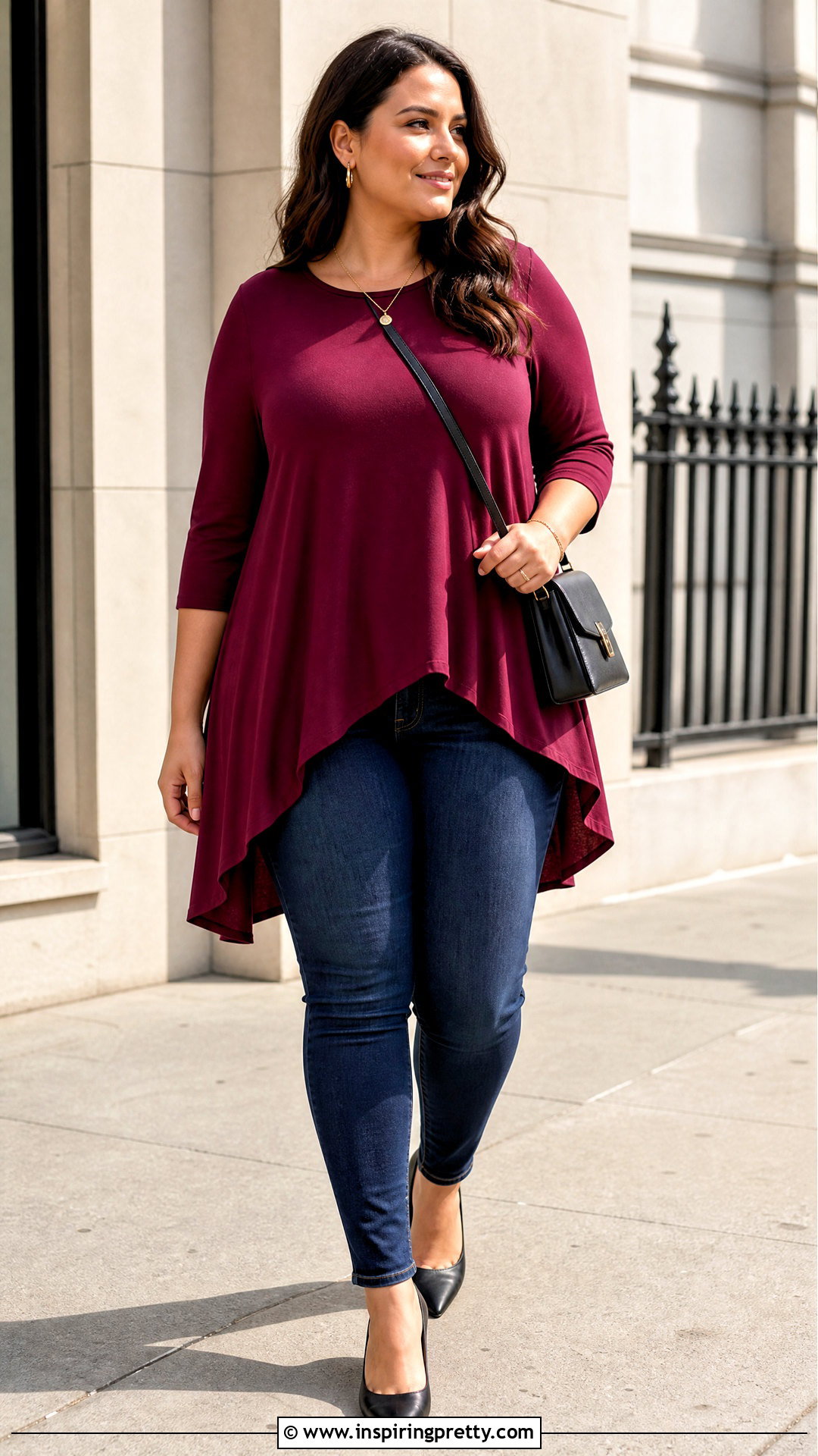 High Low Asymmetrical Top With Skinny Jeans - 20 high low asymmetrical top outfit ideas