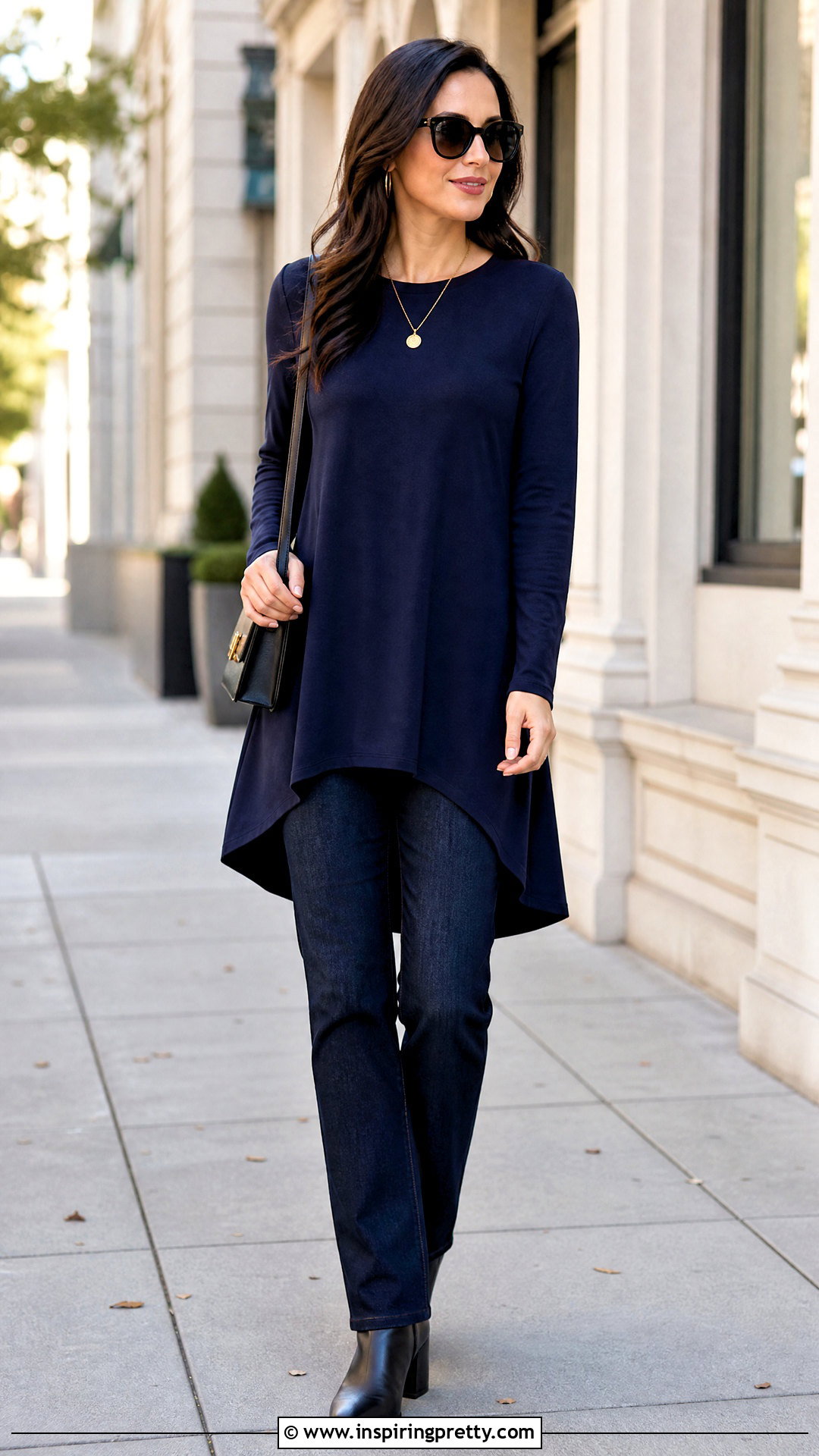 High Low Long Top With Jeans - 50 long top outfit ideas
