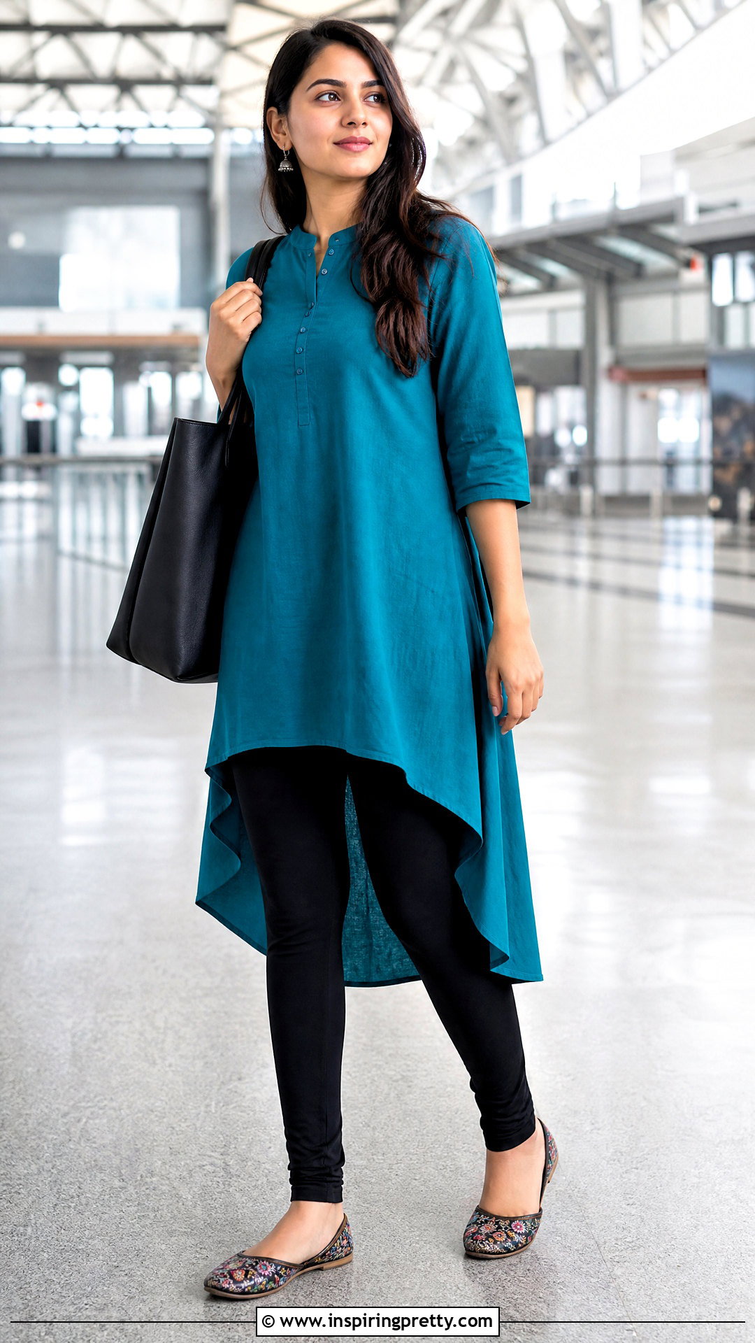 High Low Short Kurtha Top With Leggings - 20 Short Kurtha Tops For Women