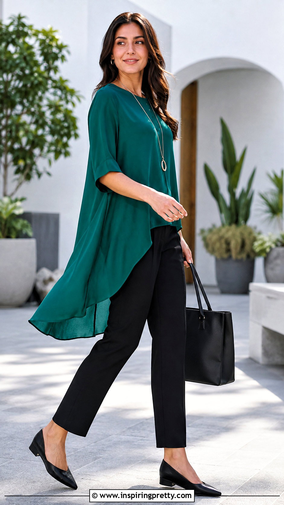 High Low Top With Straight Pants - 50 types of tops with names