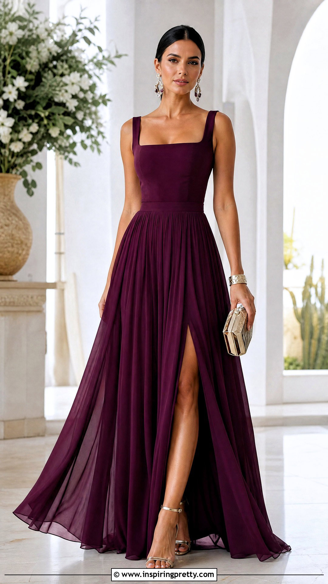 High Waist Maxi Skirt And Bodysuit Top - 50 wedding guest skirt and top outfit ideas