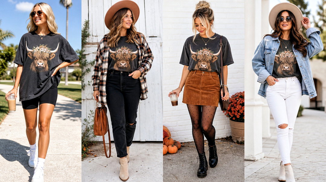 20 Highland Cow Top Outfit Ideas for Fresh Western Style