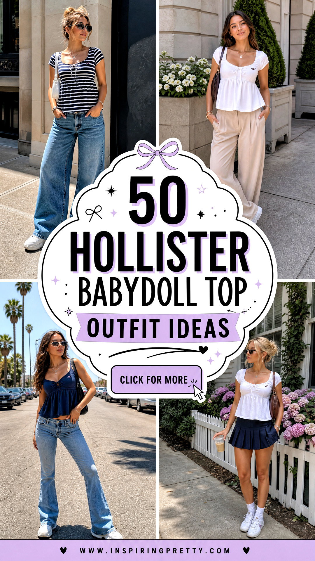50 Hollister Babydoll Top Outfit Ideas for a Dreamy Y2K Look - 50 Hollister Babydoll Top Outfit Ideas for a Dreamy Y2K Look