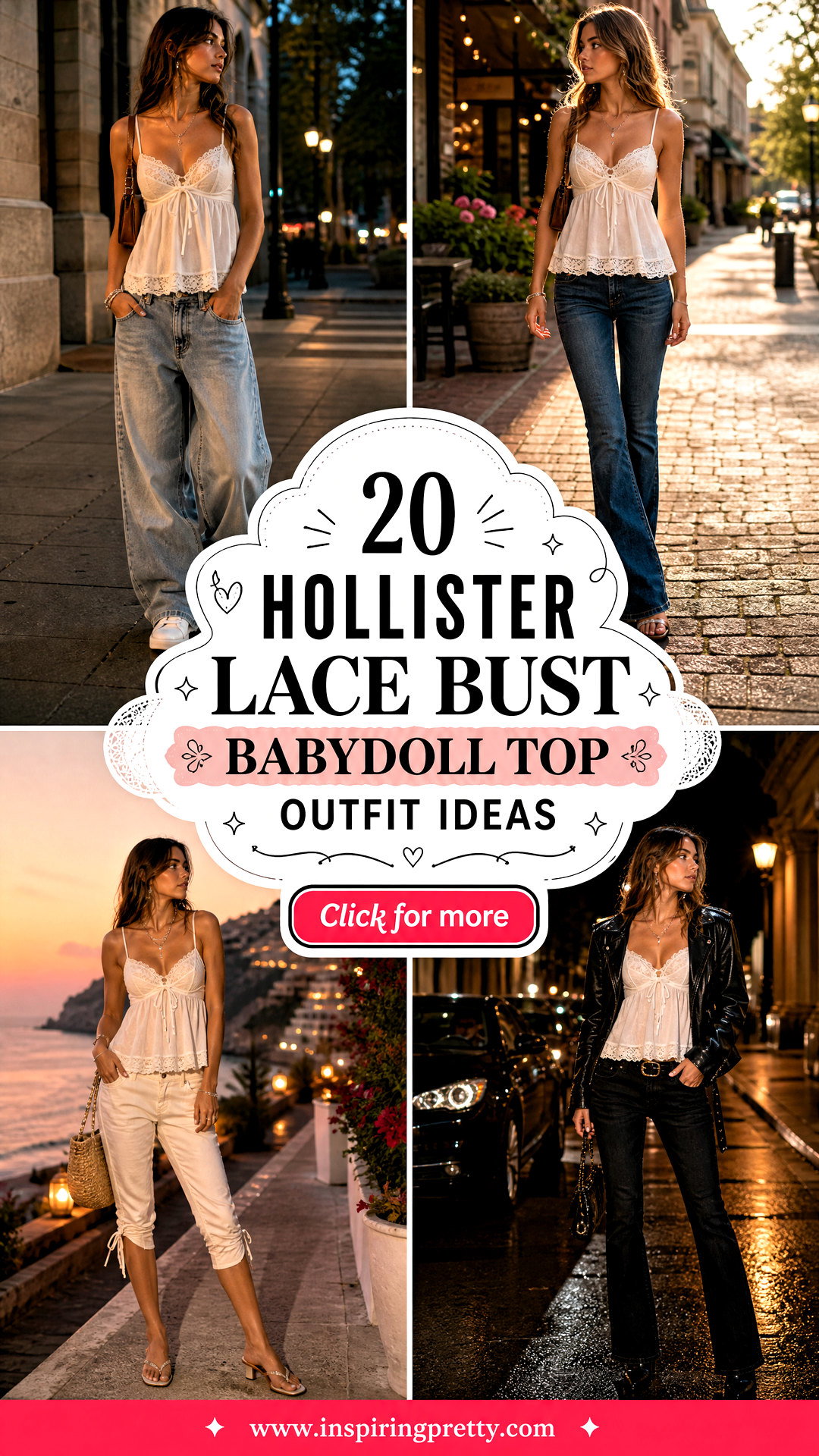 20 Hollister Lace Bust Babydoll Top Outfit Ideas for Date Nights - 20 Hollister Lace Bust Babydoll Top Outfit Ideas for Date Nights