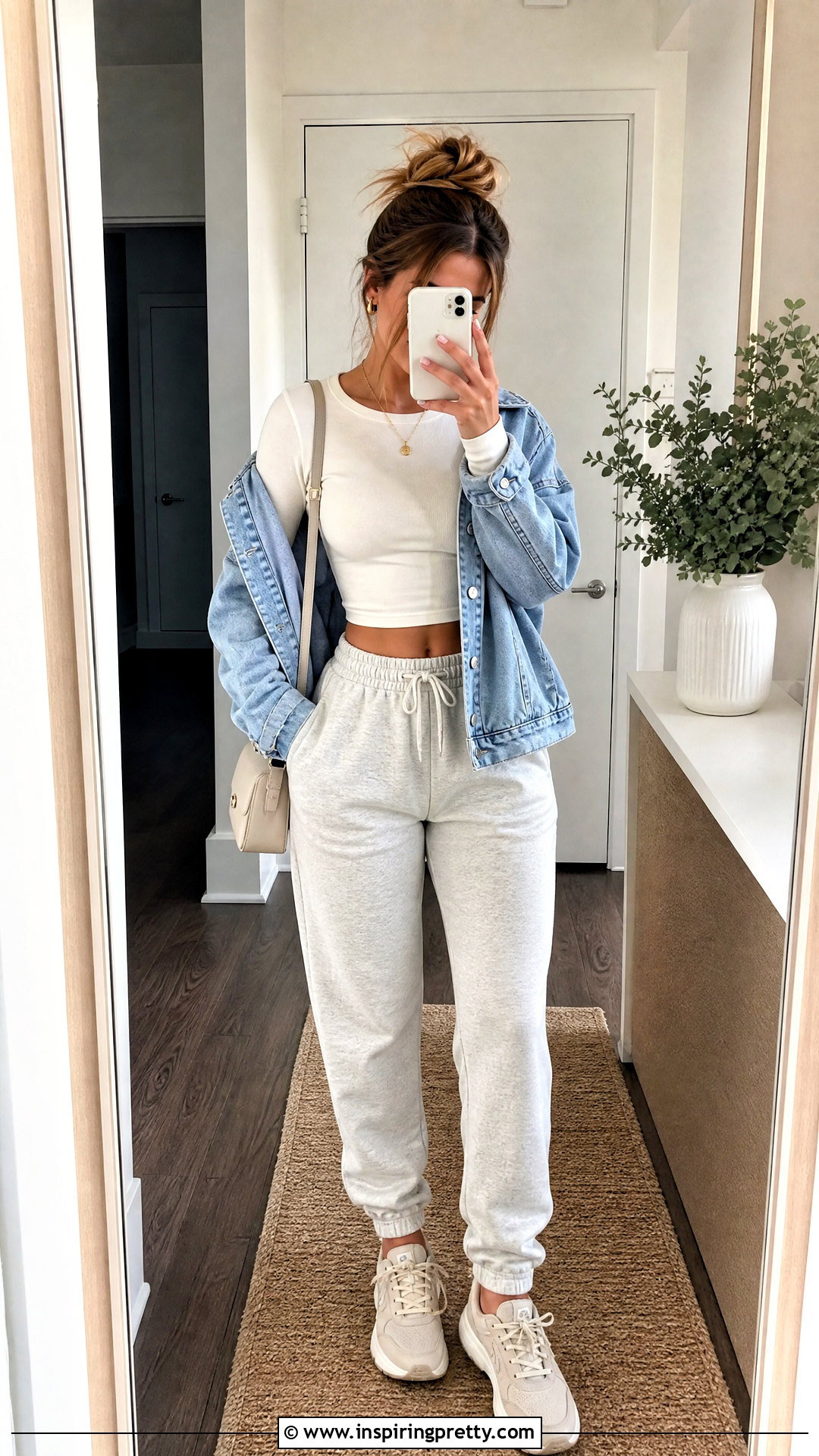 Hollister Long Sleeve Crop Top With Joggers - 20 hollister long sleeve crop top outfit ideas