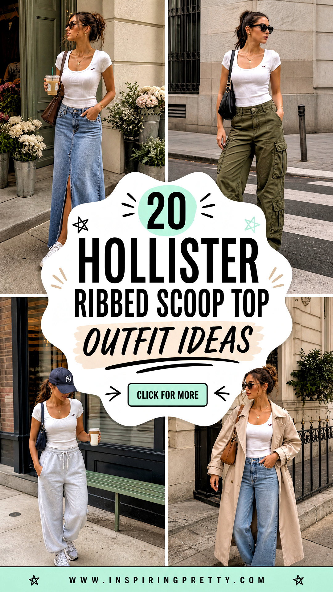 20 Hollister Ribbed Scoop Top Outfit Ideas for Weekend Style - 20 Hollister Ribbed Scoop Top Outfit Ideas for Weekend Style