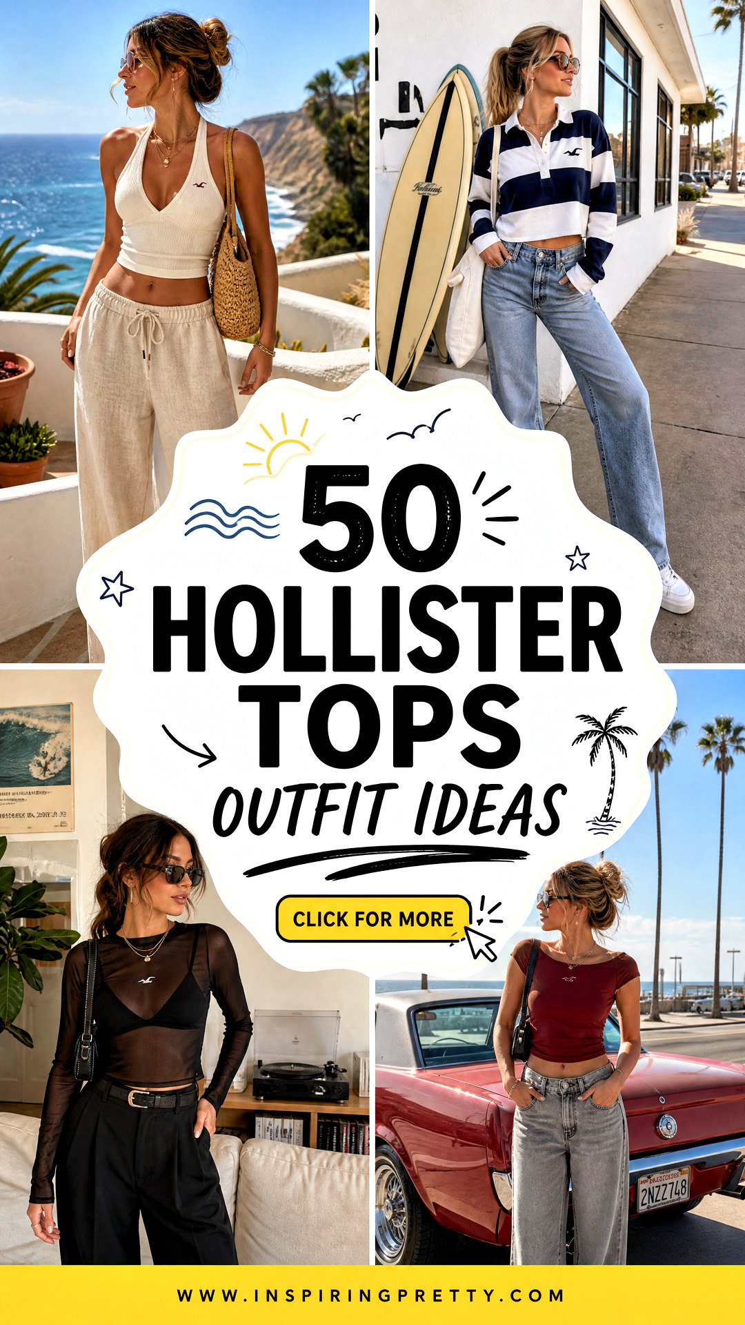 50 Hollister Tops Outfit Ideas for Casual California Style - 50 Hollister Tops Outfit Ideas for Casual California Style