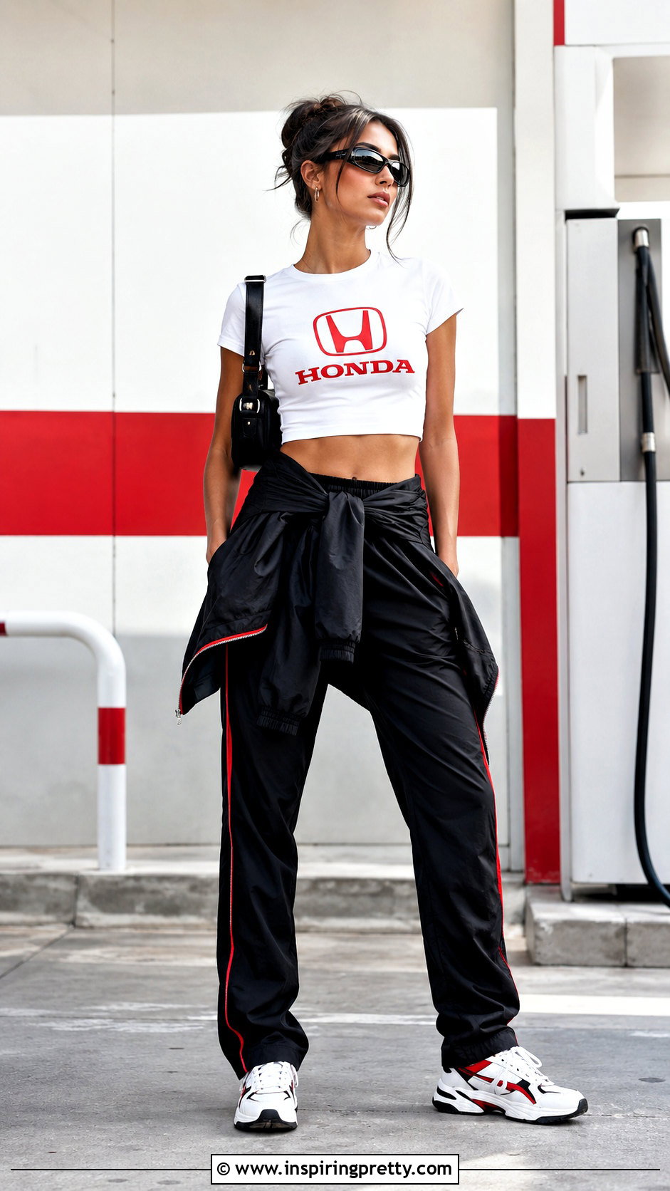 Honda Crop Top With Track Pants - 20 honda crop top outfit ideas
