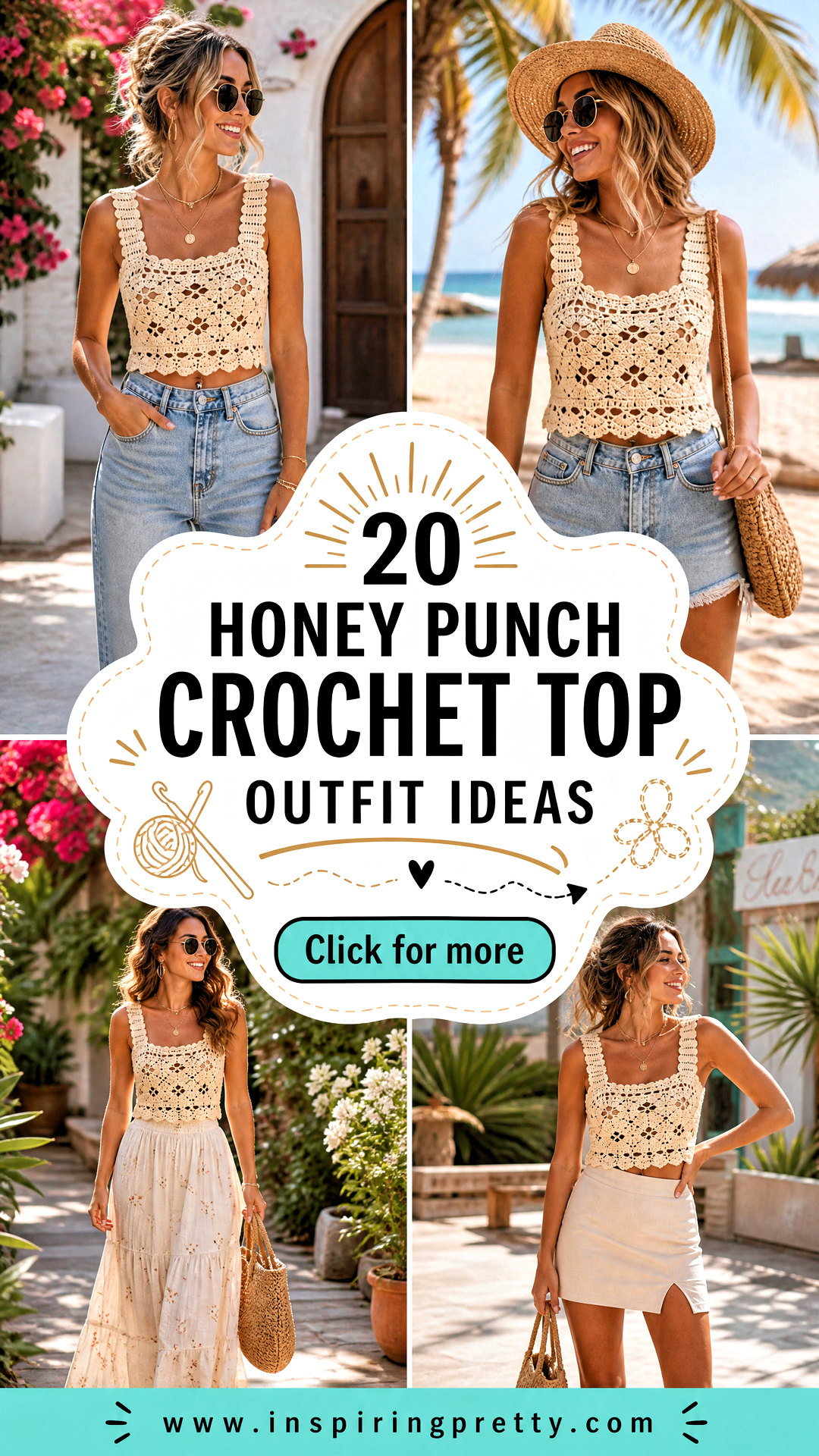 20 Honey Punch Crochet Top Outfit Ideas for Summer Style - 20 Honey Punch Crochet Top Outfit Ideas for Summer Style
