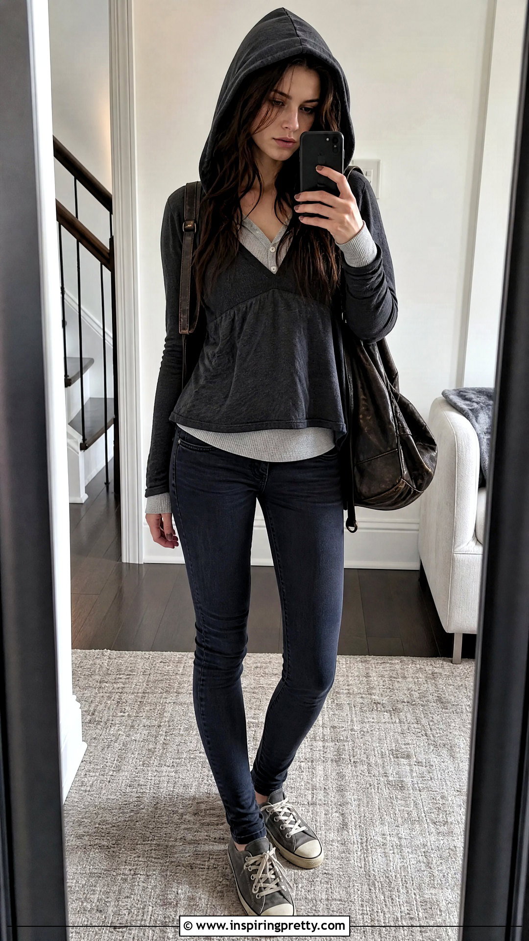 Hooded Bella Swan Babydoll Top With Skinny Jeans And Sneakers - 25 bella swan babydoll top outfit ideas