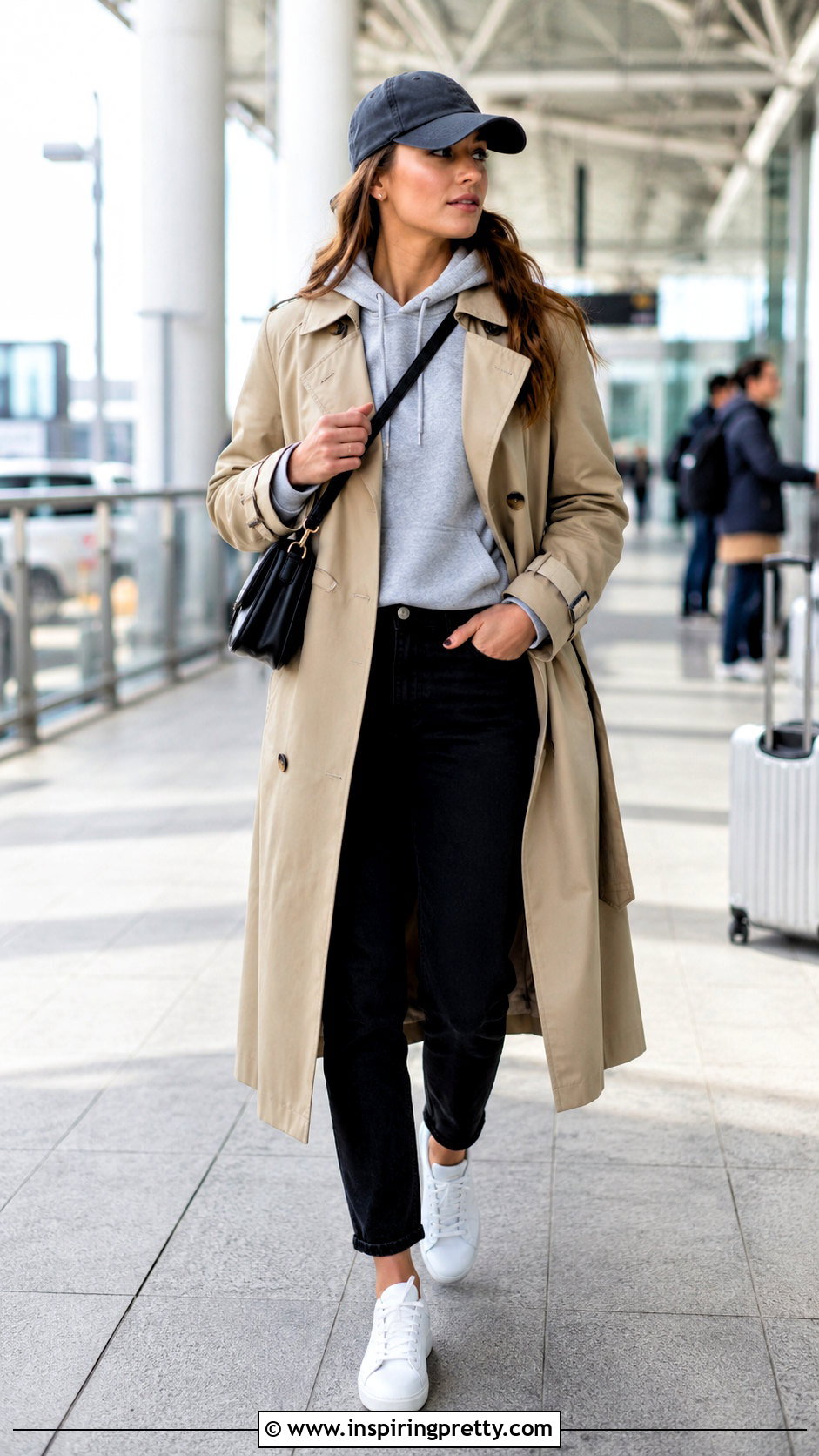 Hoodie And Trench Coat Outfit - 50 top ideas