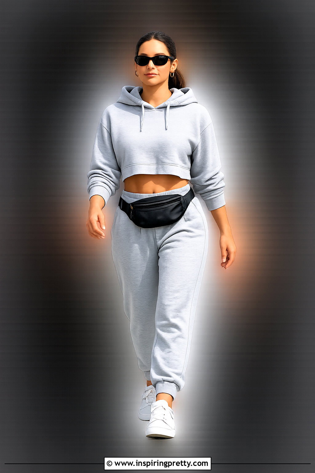 Hoodie Crop Top PNG With Joggers - 20 Crop Top Transparent Png Ideas